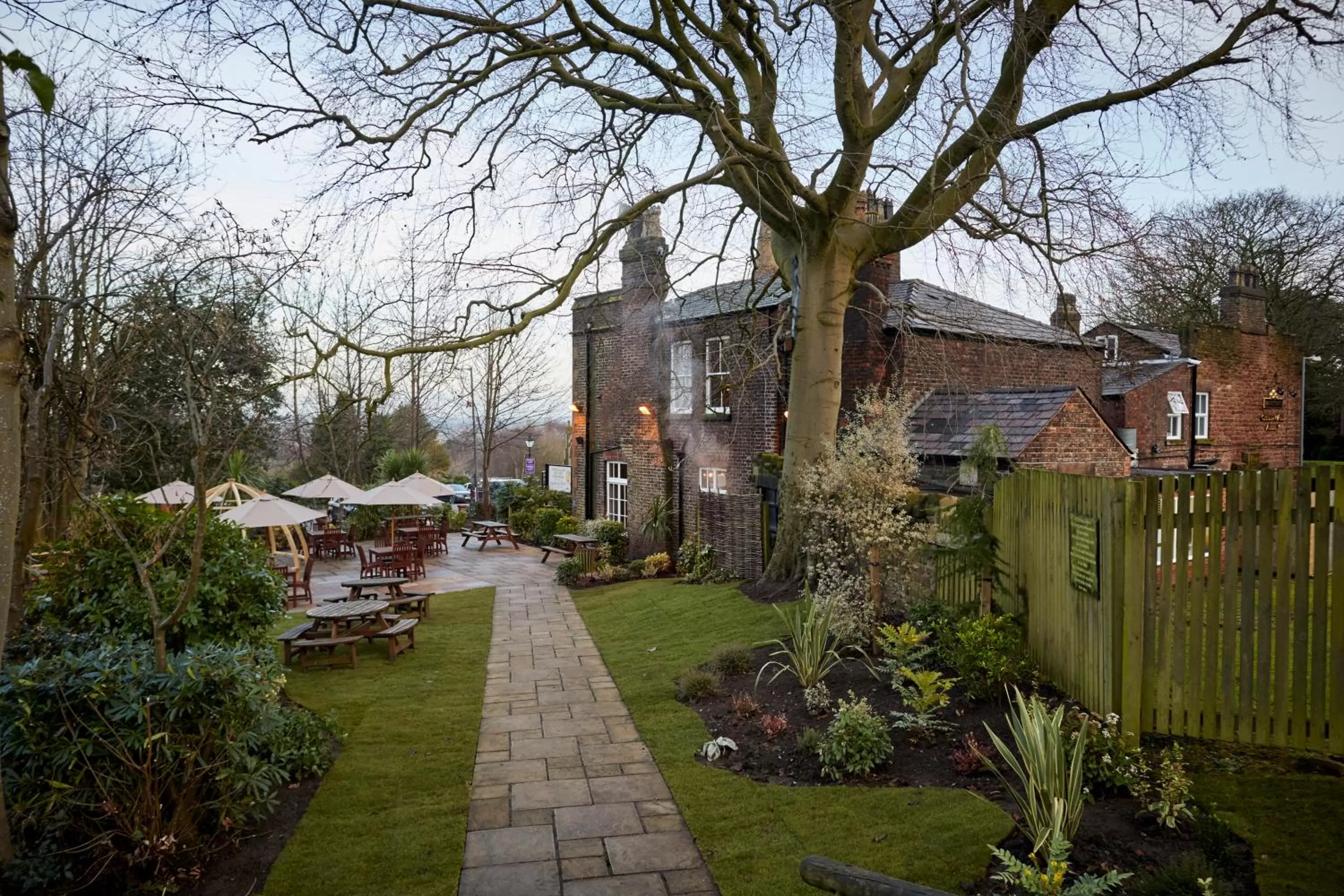 Garden in Childwall Abbey, Liverpool by Marston's Inns