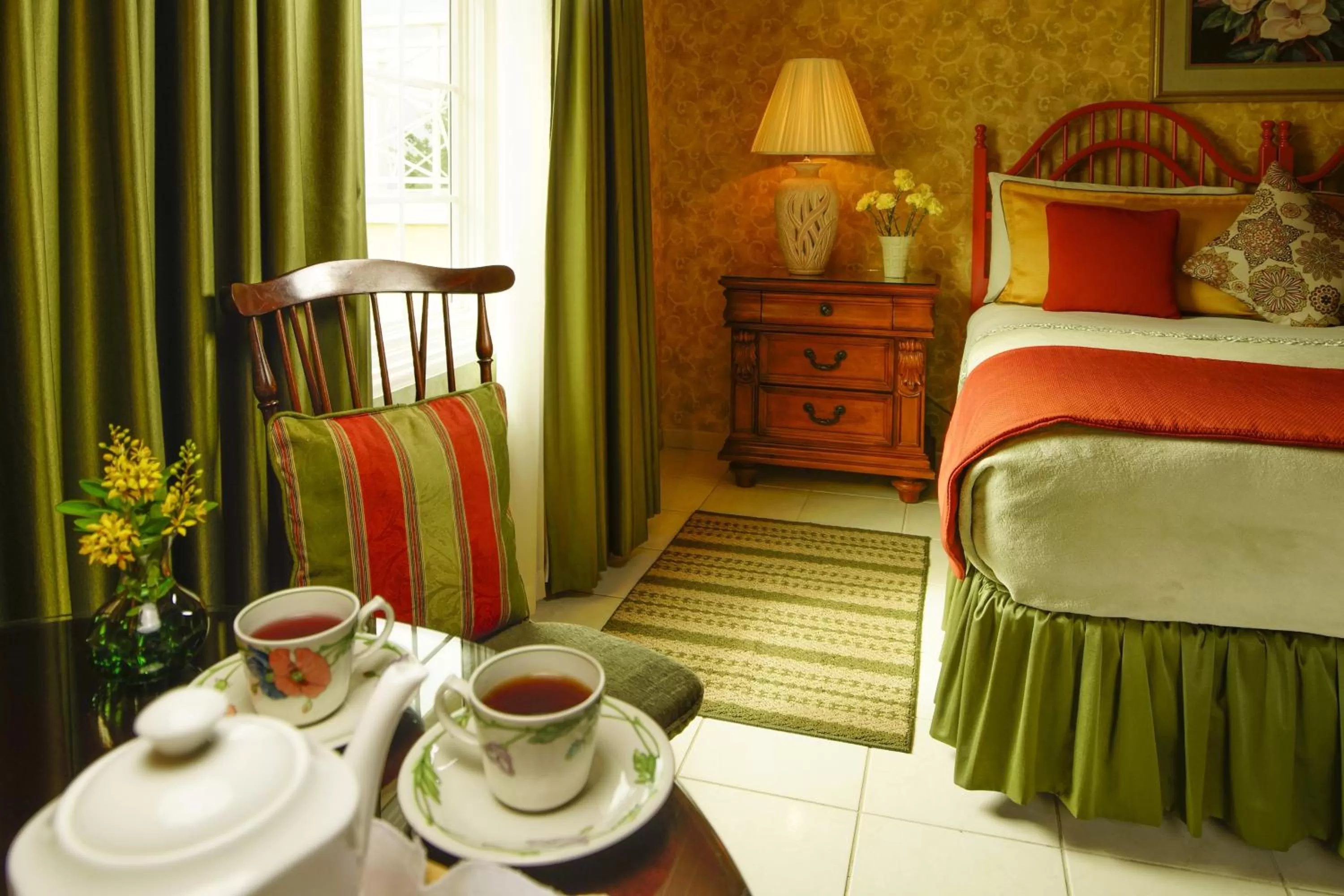 Decorative detail, Bed in Polkerris Bed & Breakfast