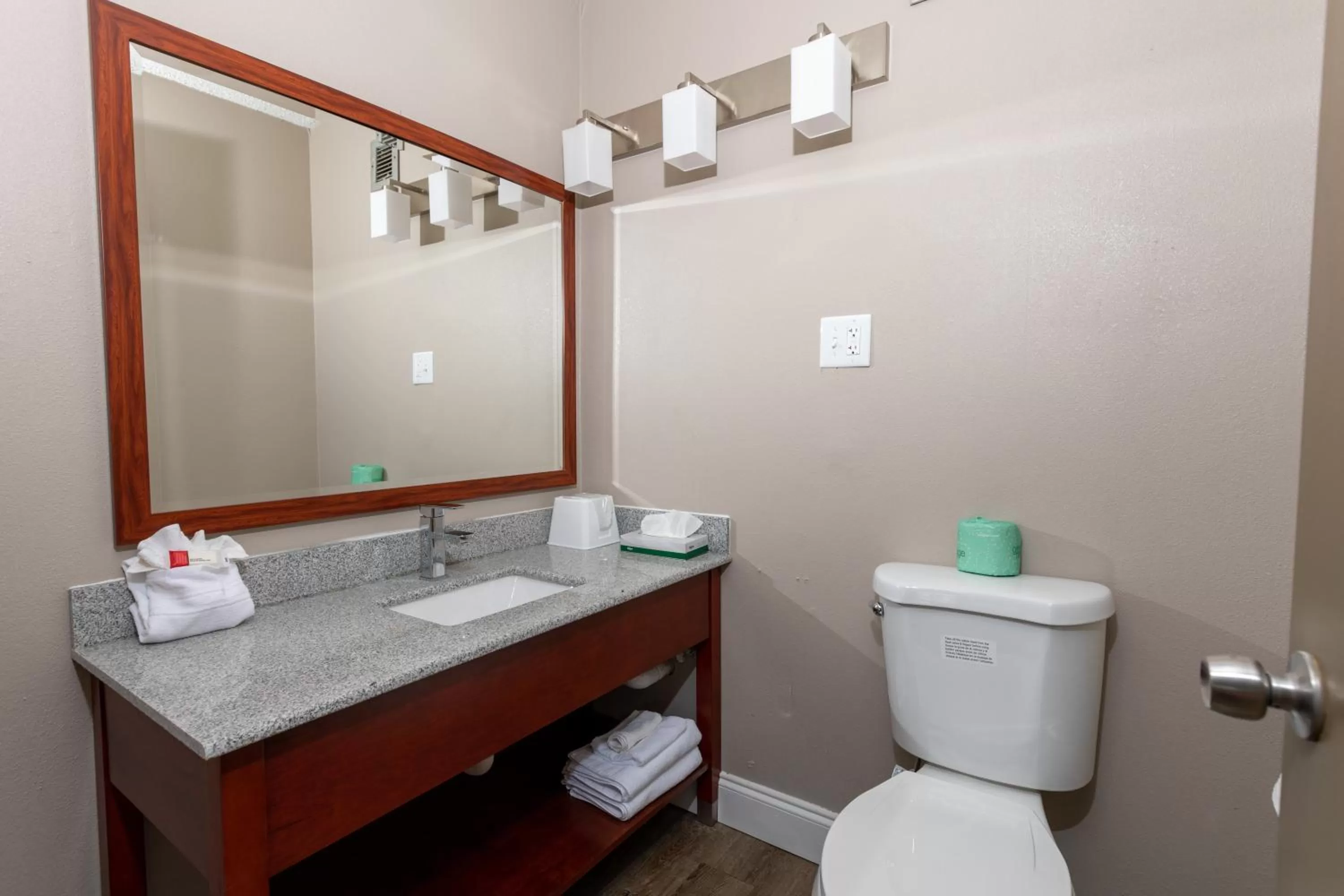 Toilet in Super 8 by Wyndham Goldsboro