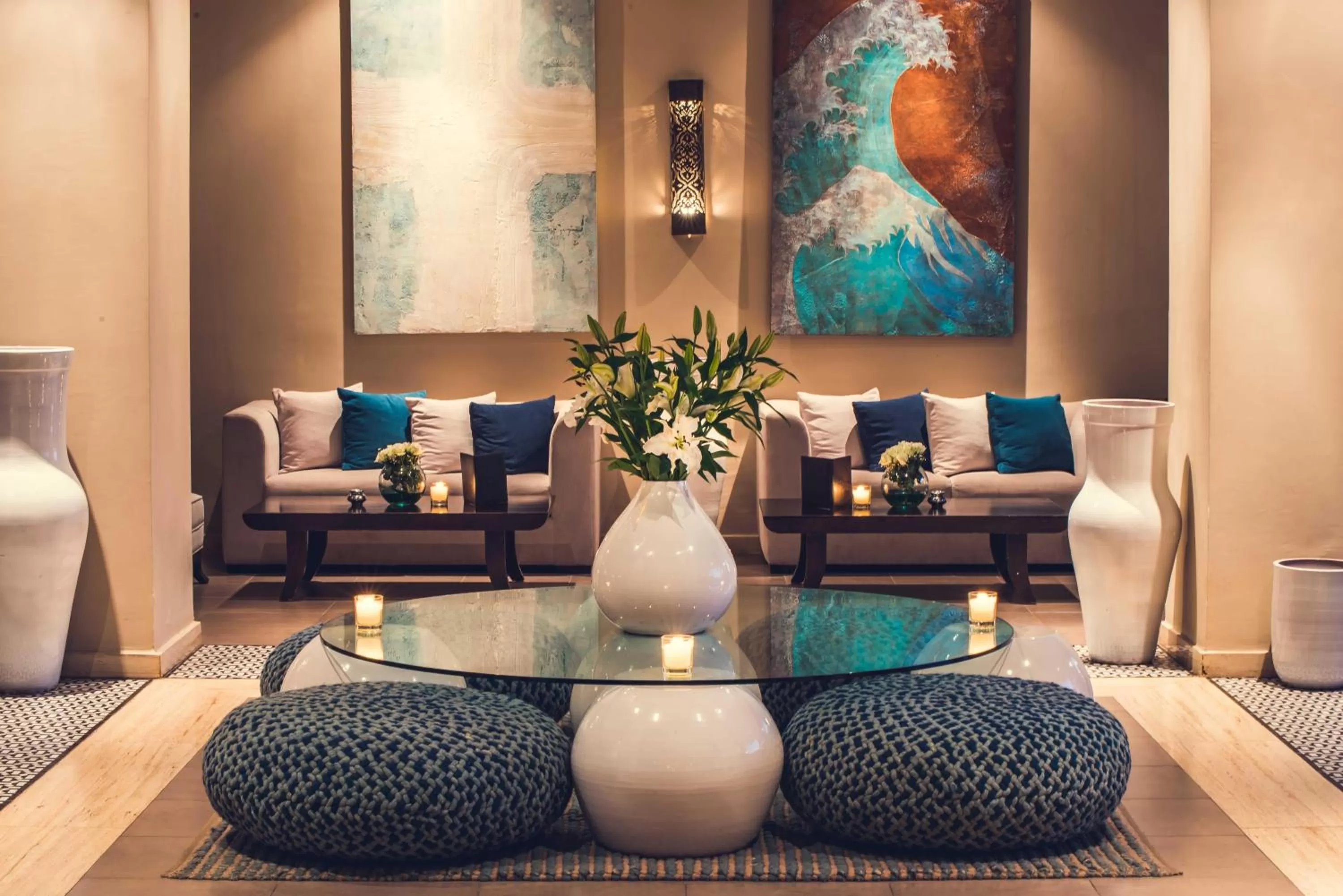 Lobby or reception in Paradis Plage Surf Yoga & Spa