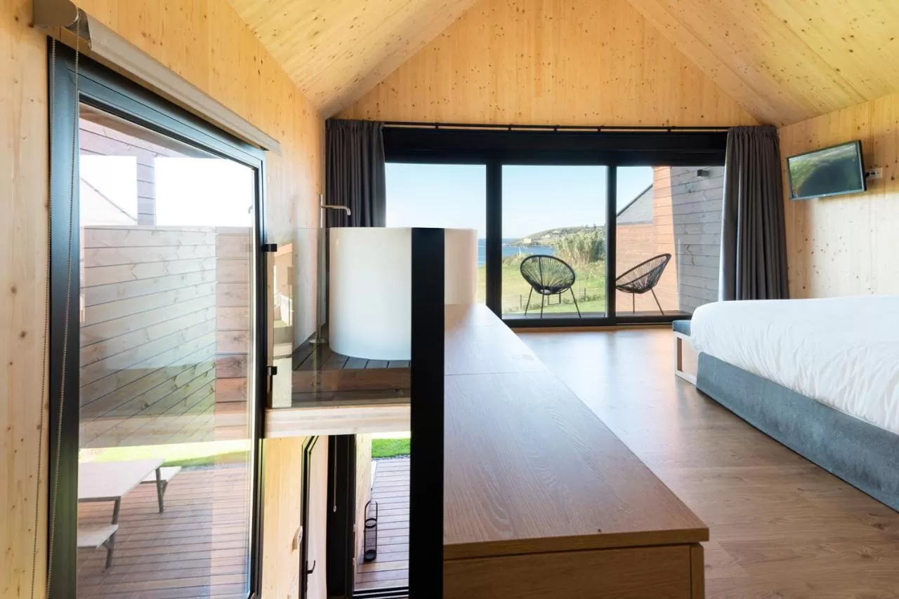 Bed in Cabañas de Canide