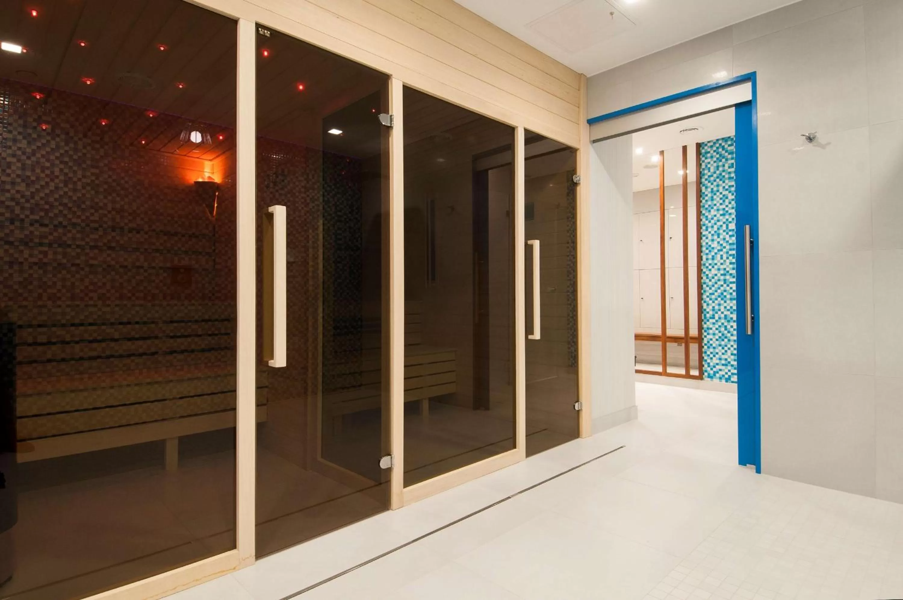 Sauna in Radisson Blu Hotel Wroclaw
