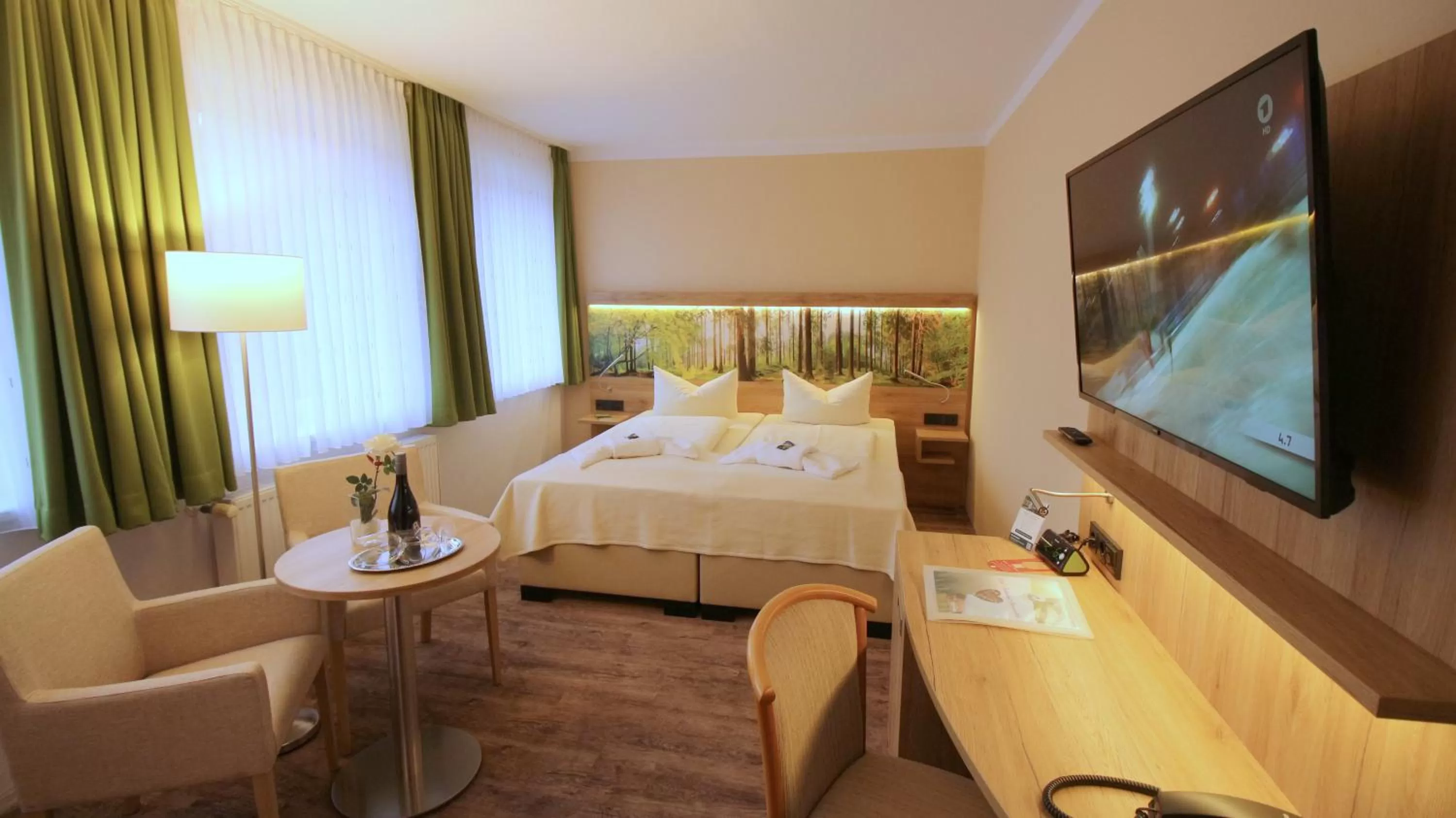 Photo of the whole room, Bed in Hotel Harzresidenz