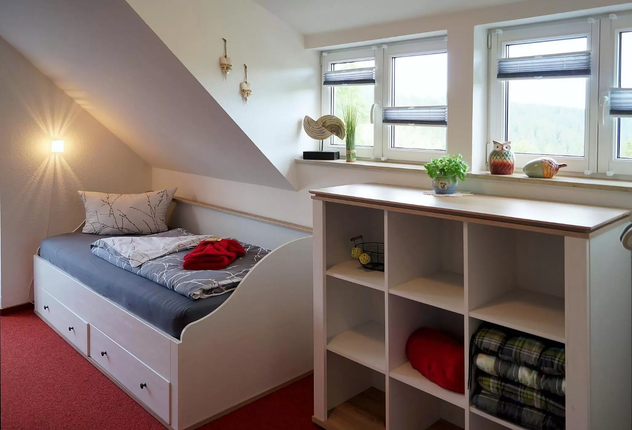 Bed in Erzgebirgshotel Misnia Bärenfels