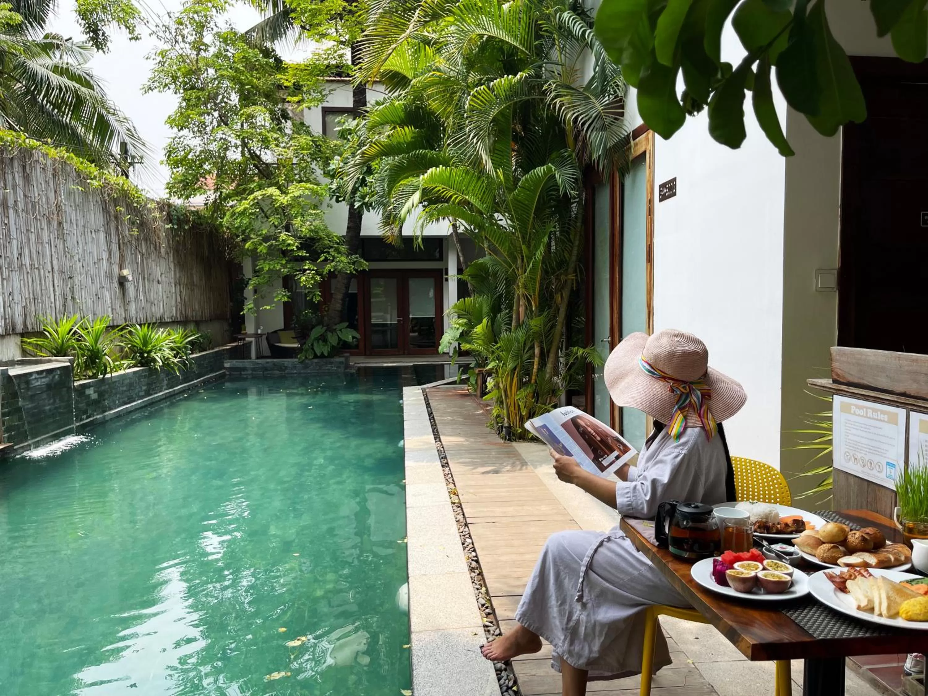 Pool view in Sarina Hotel & Villa
