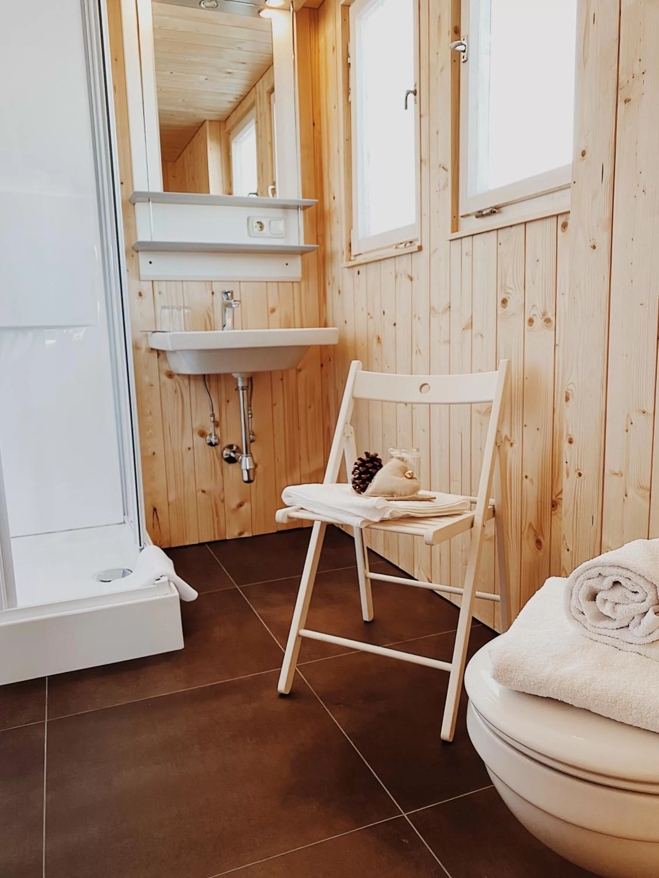 Seating area, Bathroom in s´Amagmach