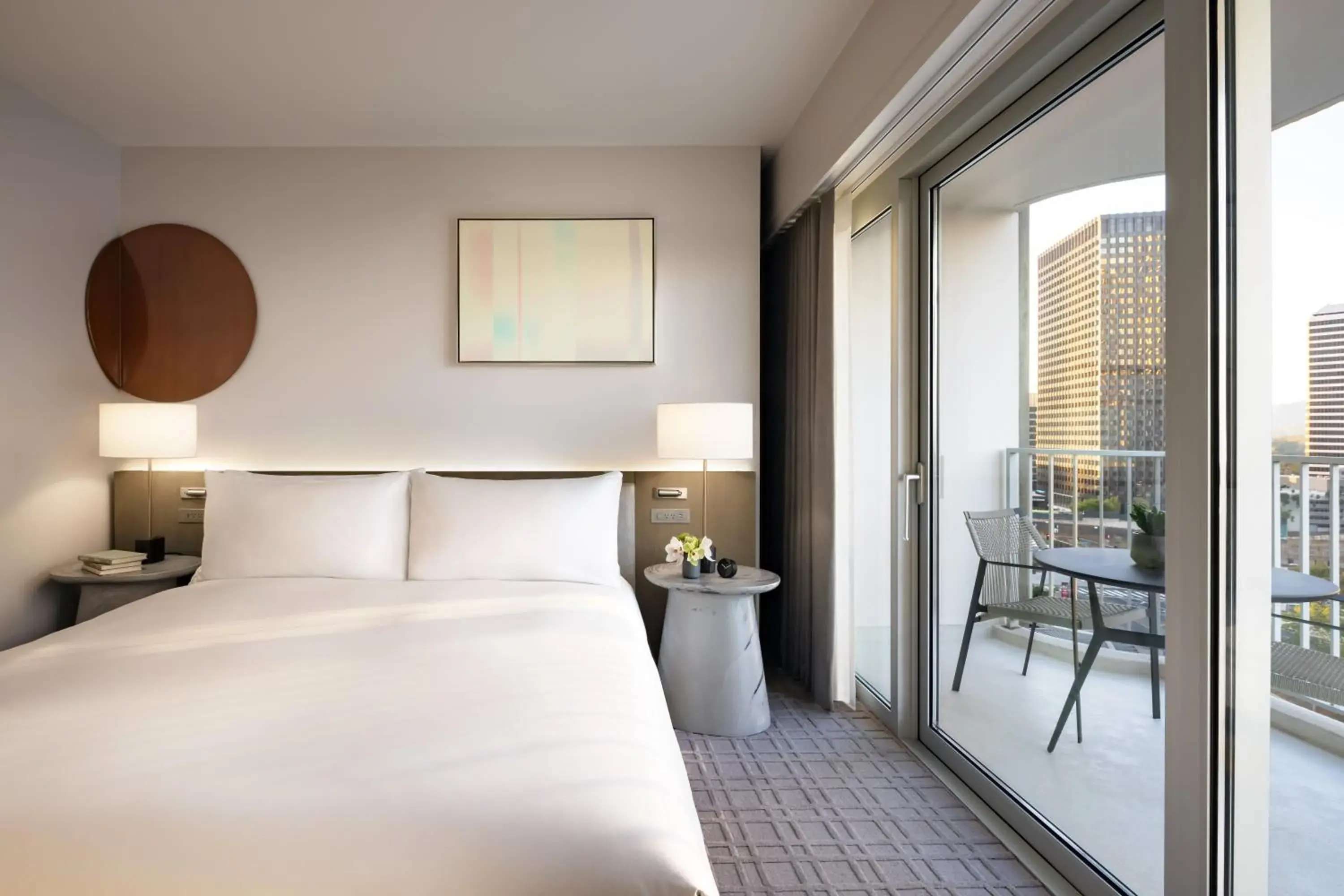 One Bedroom King Suite with Two Balconies - Mobility Hearing Access in Fairmont Century Plaza Los Angeles at Beverly Hills One Bedroom King Suite with Two Balconies - Mobility Hearing Access in Fairmont Century Plaza Los Angeles at Beverly Hills