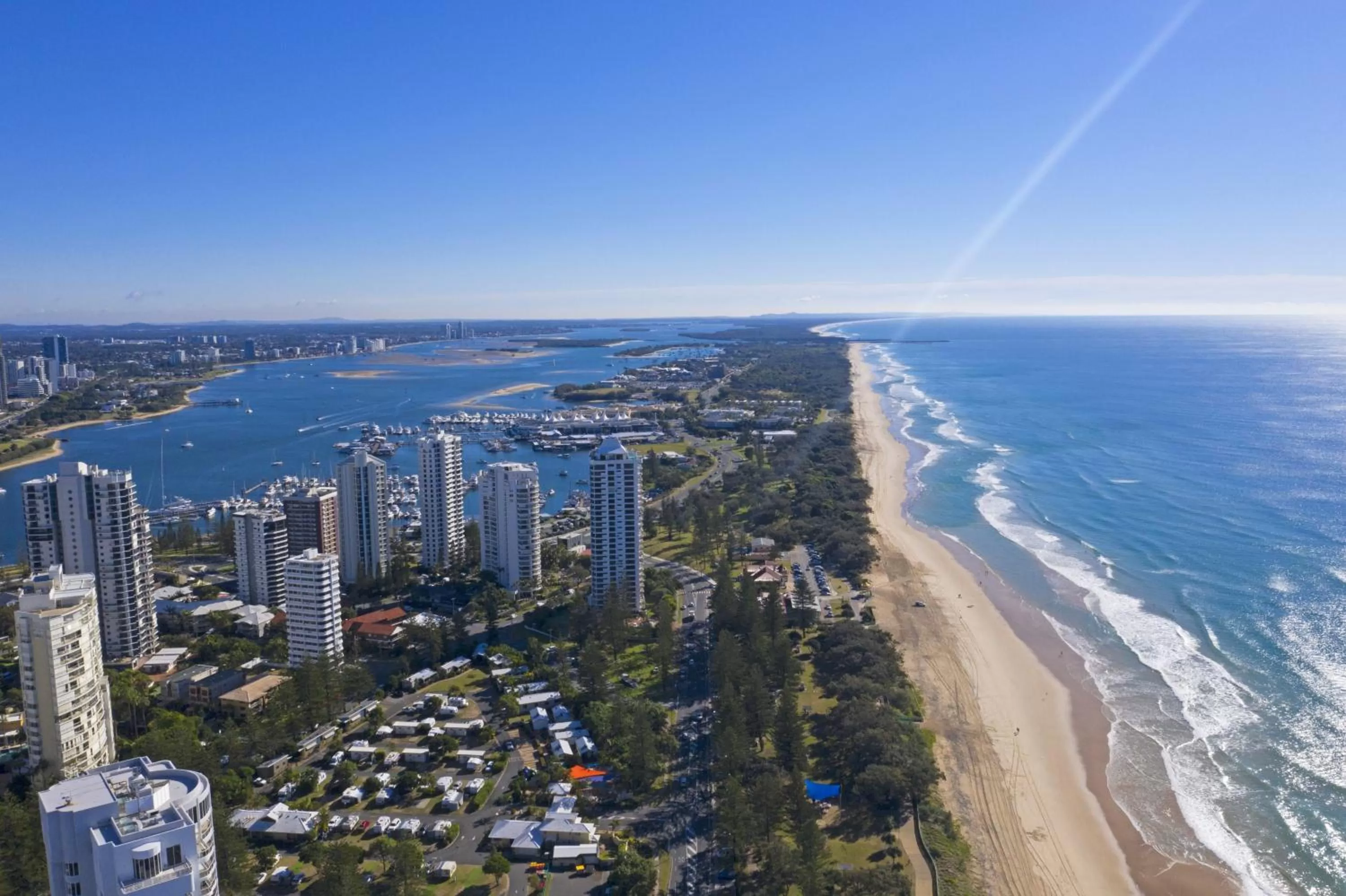 Beach in De Ville Apartments