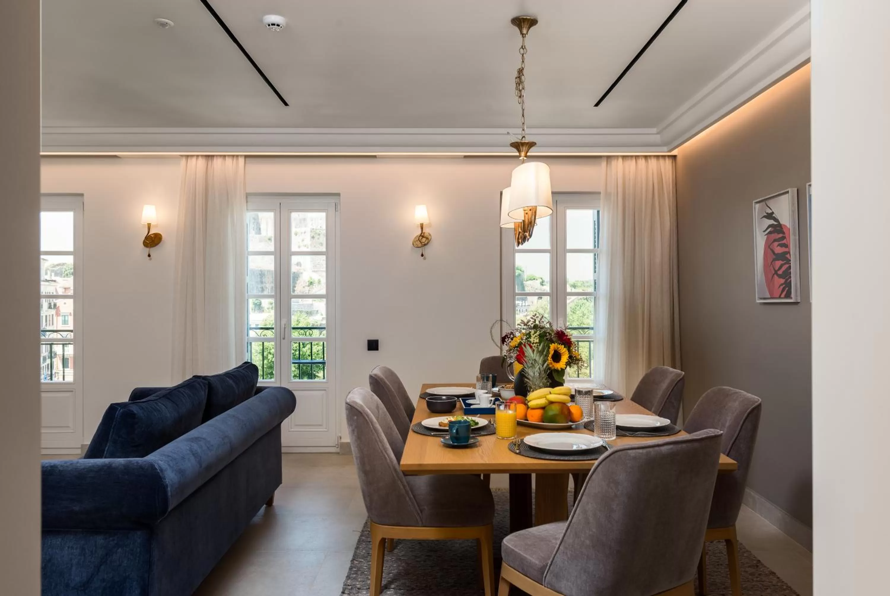 Living room in New York Luxury Suites