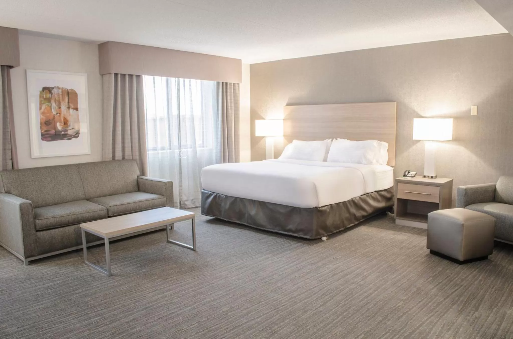 Deluxe King Room - Mobility Access Roll in Shower/Non-Smoking in Holiday Inn Fargo, an IHG Hotel