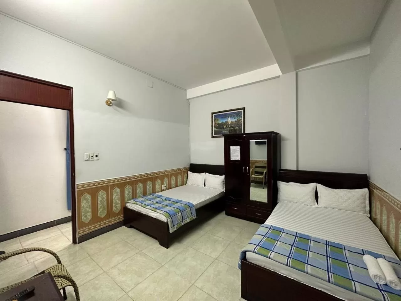 Bed in Tien Dat Motel