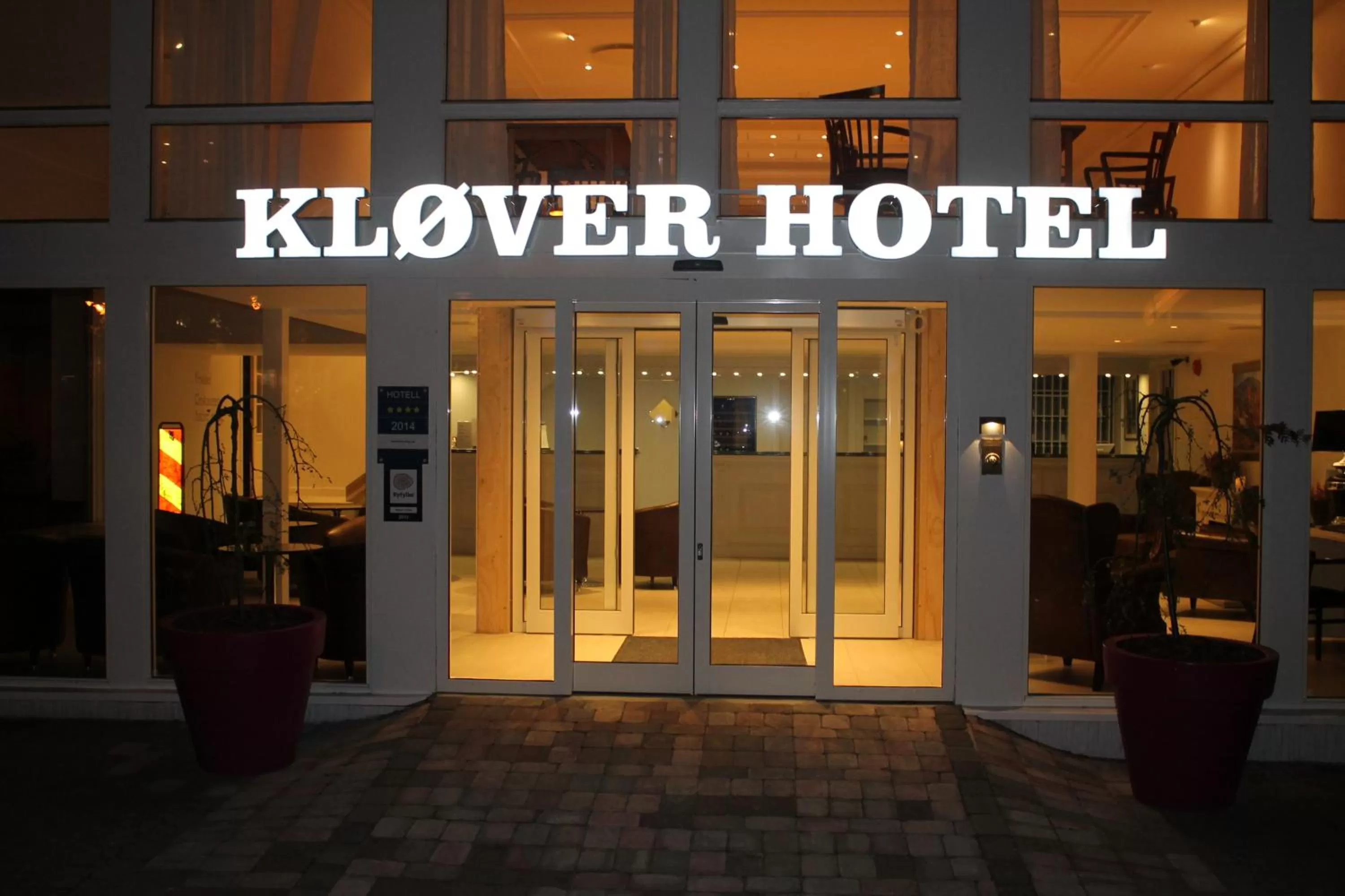 Facade/entrance in Kløver Hotel