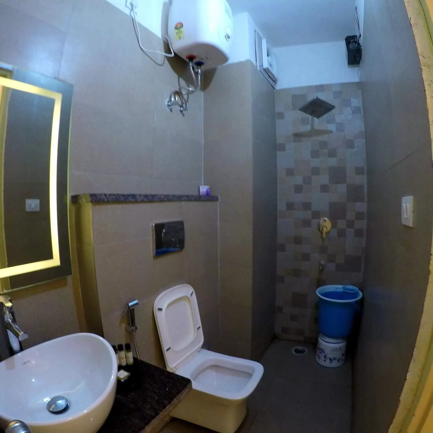 Shower in Hotel The Moksham