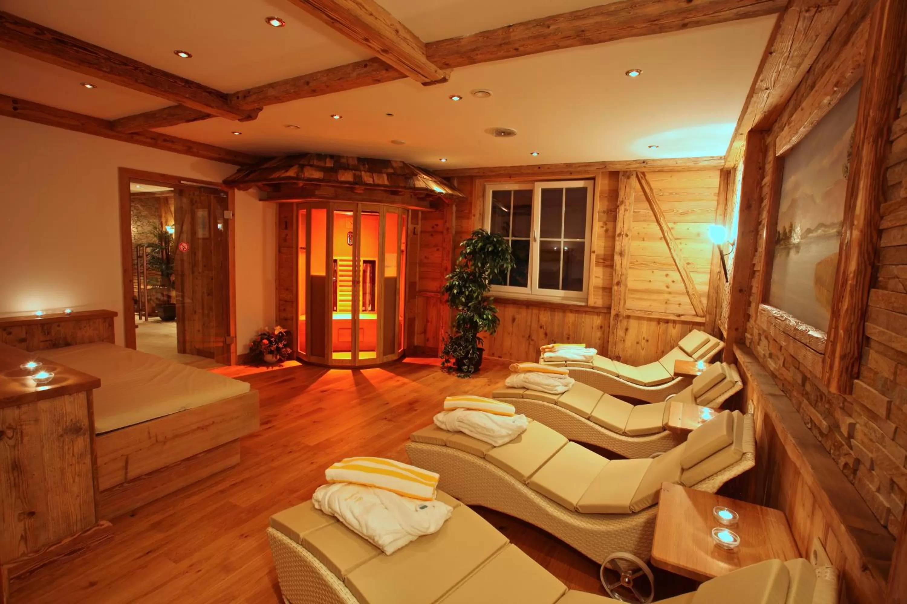 Sauna in Hotel am Schloßberg