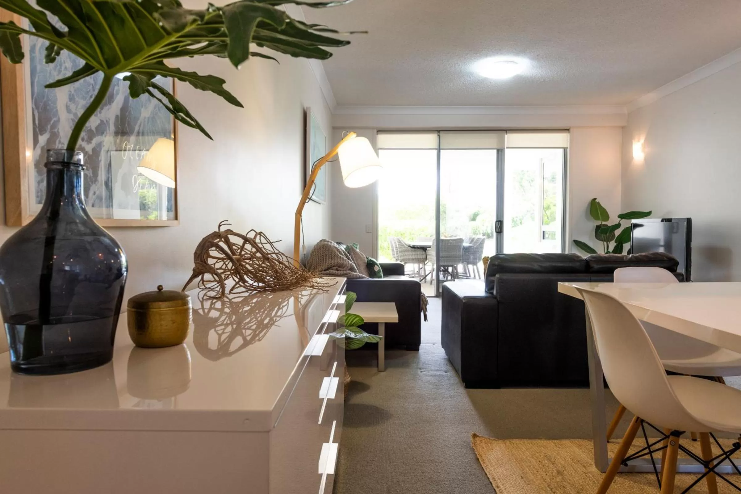 Living room in Pacific Marina Apartments