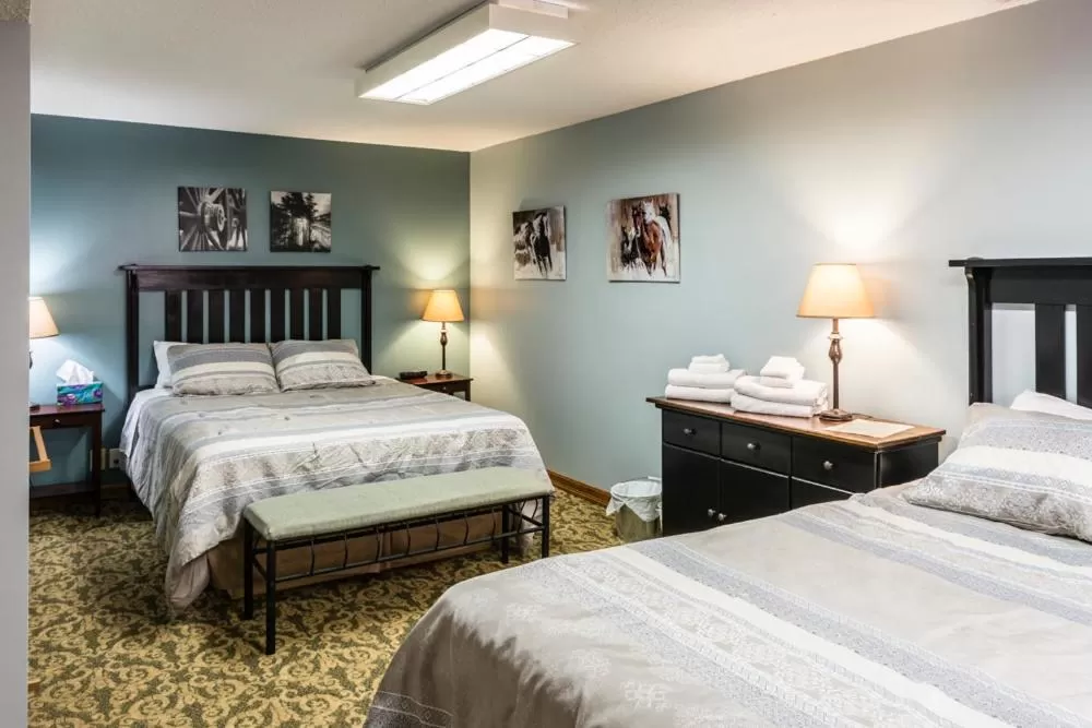 Bed in Rustlers Lodge