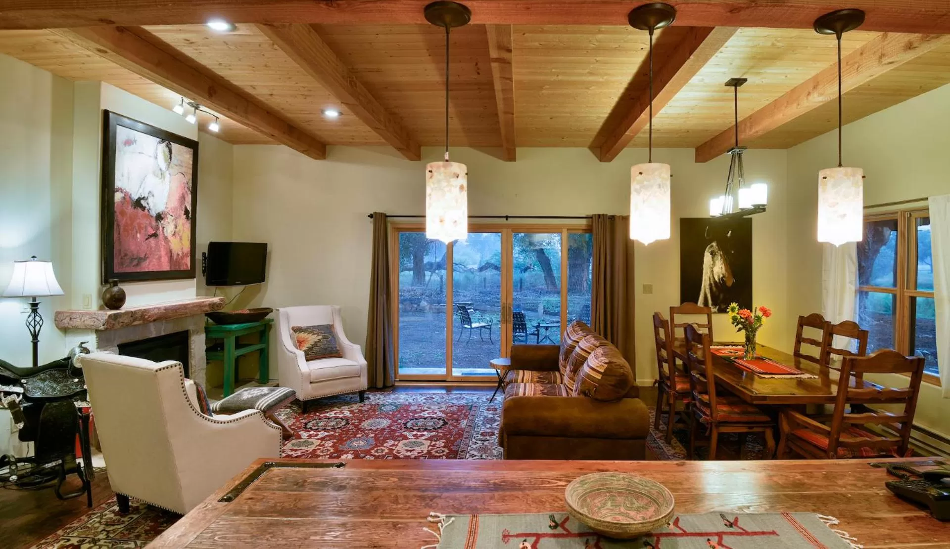 Living room in Abiquiu Inn