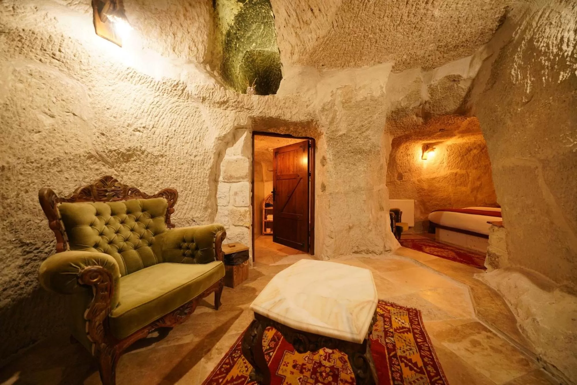 Seating area, Bed in Cappadocia Nar Cave House & Swimming Pool