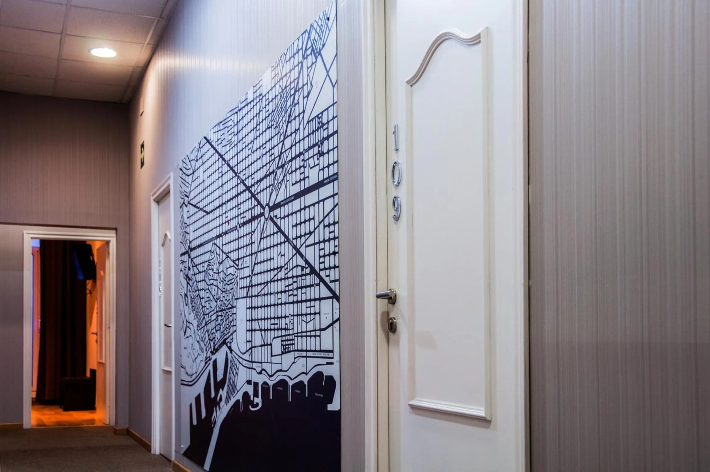 Decorative detail in Hostal Bcn 46