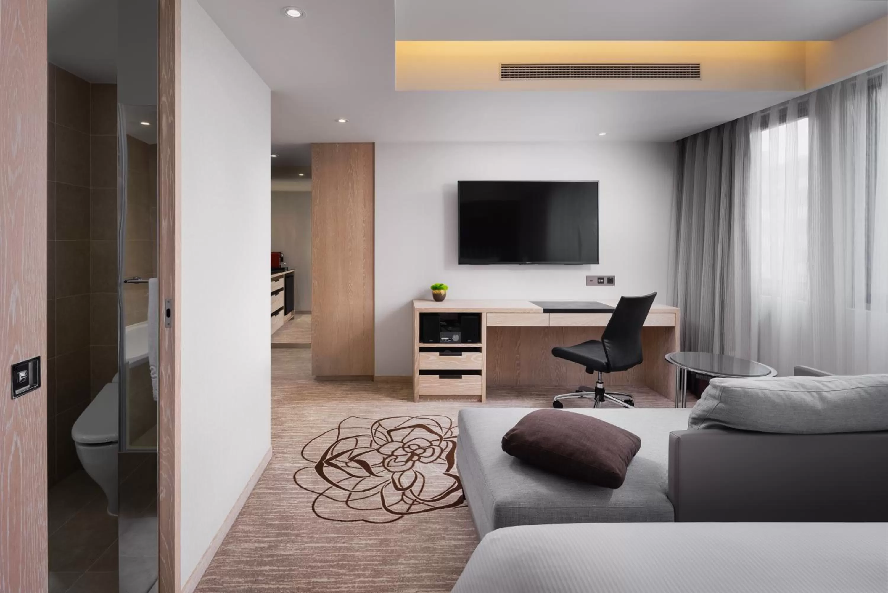 Bed in K Hotel Taipei Chang-An