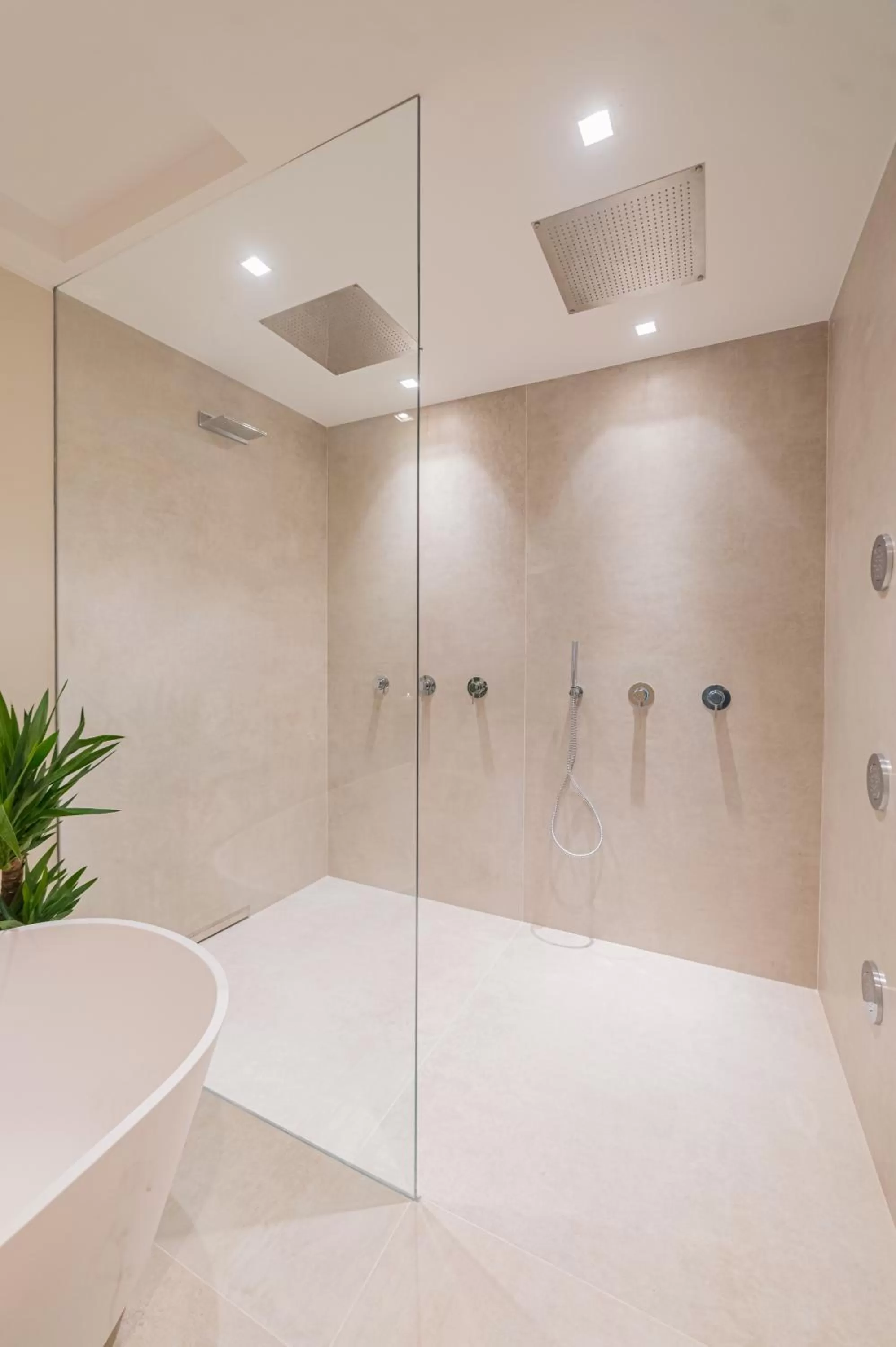 Shower in Naxi Suites