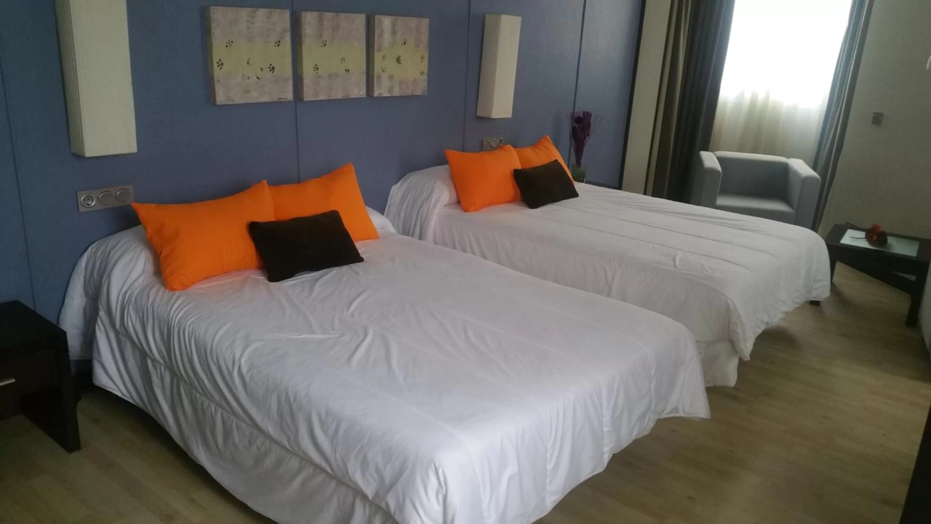 Decorative detail, Bed in Hotel Puerta de Ocaña