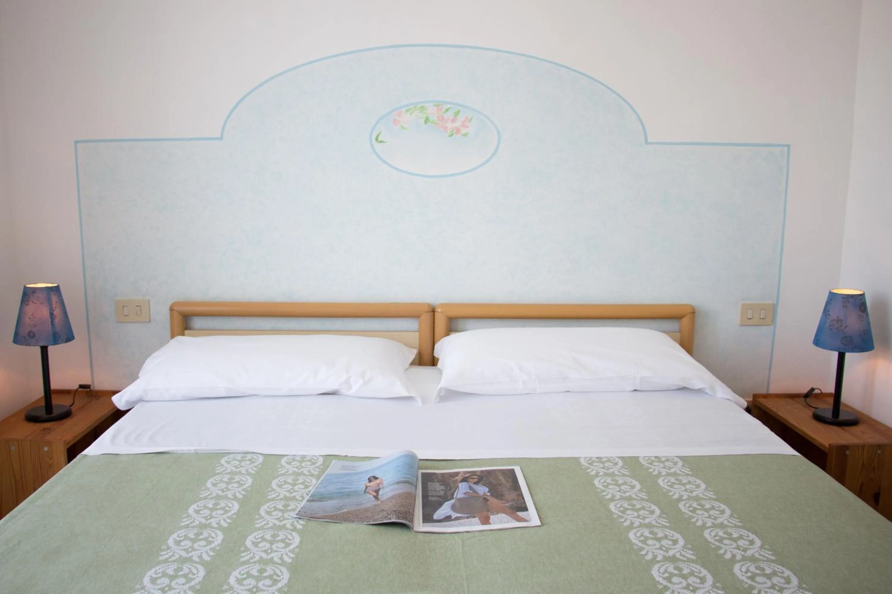 Bed in Hotel Villa Cecilia