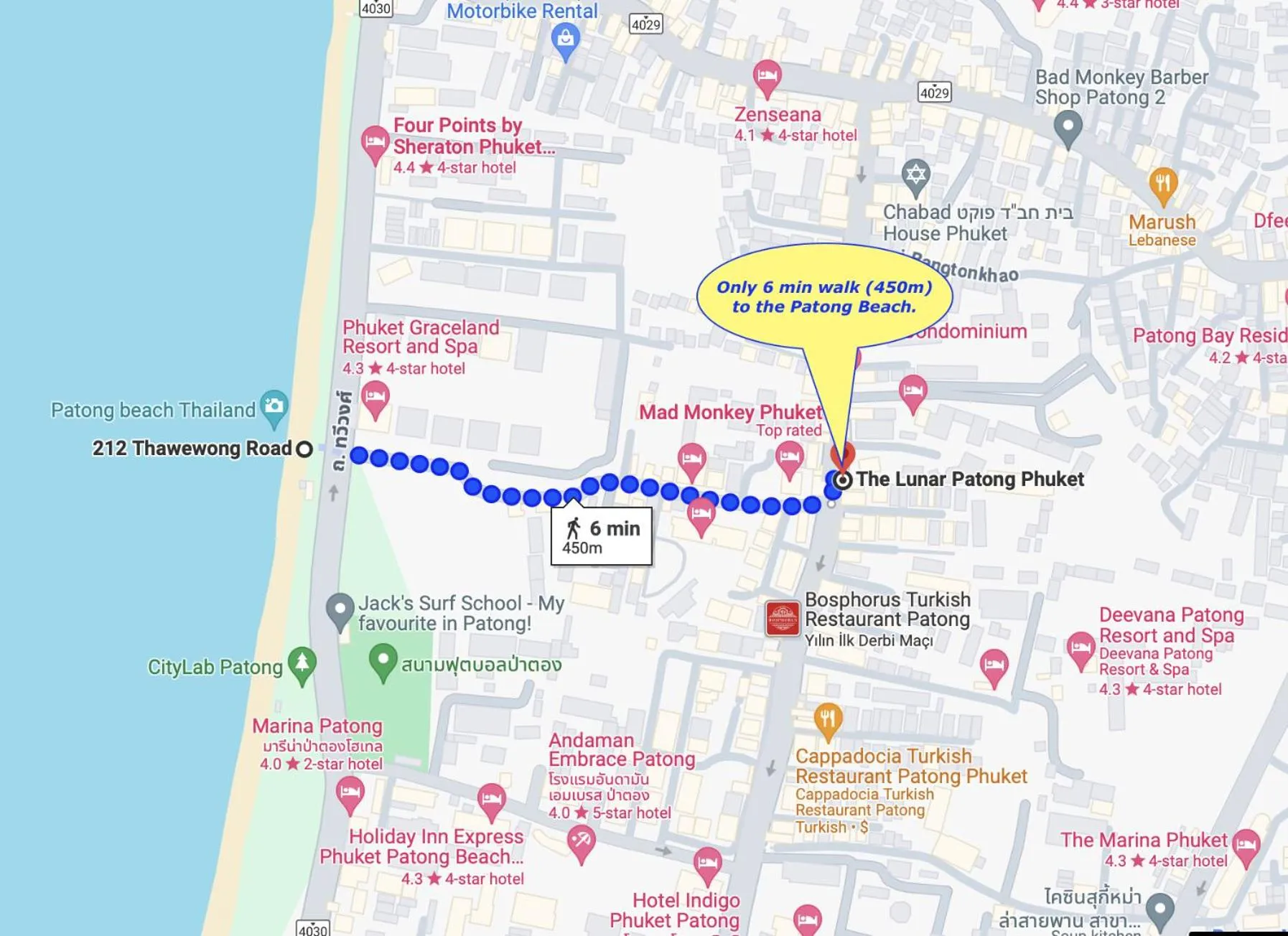 Location in The Lunar Patong