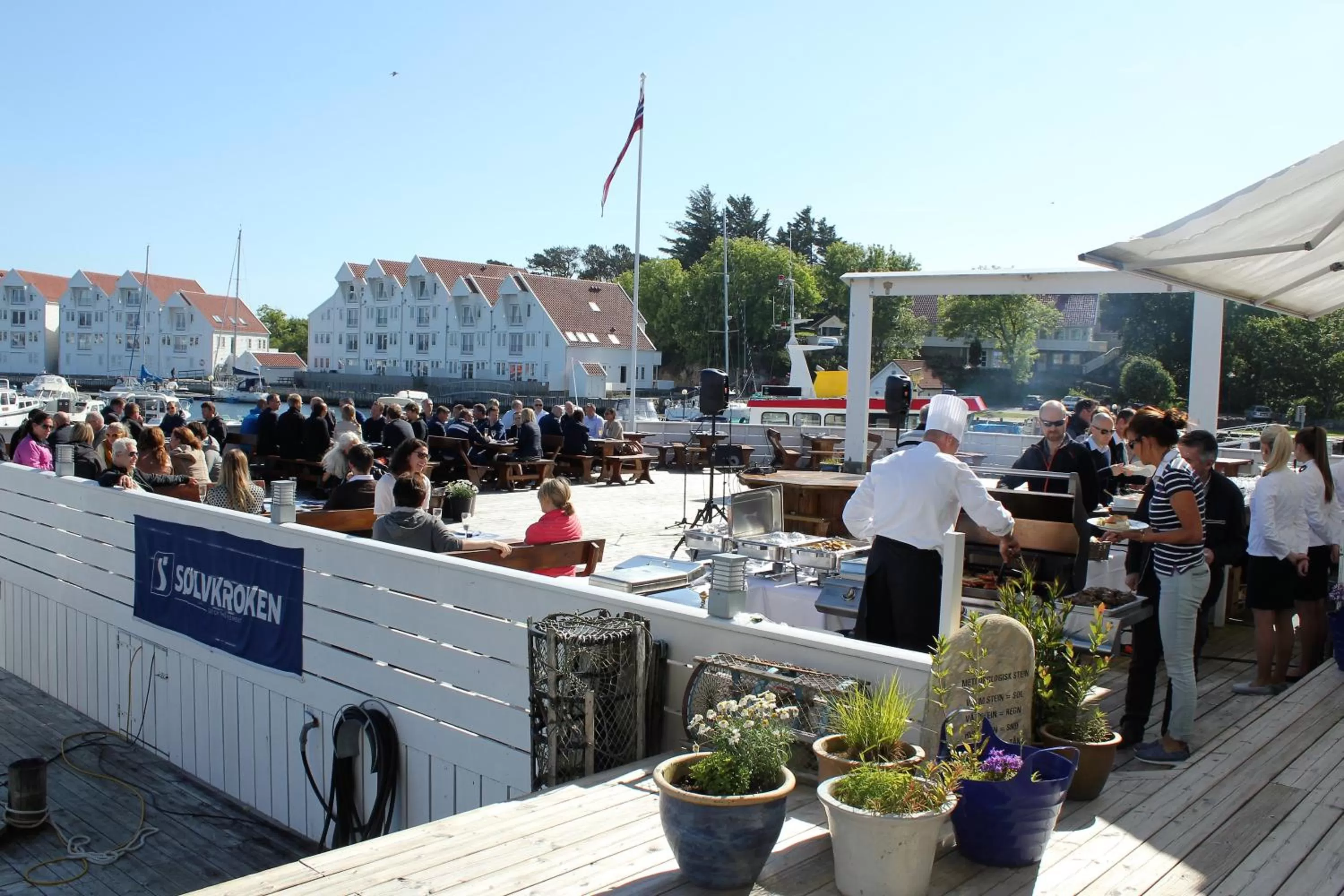 BBQ facilities in Hummeren Hotel