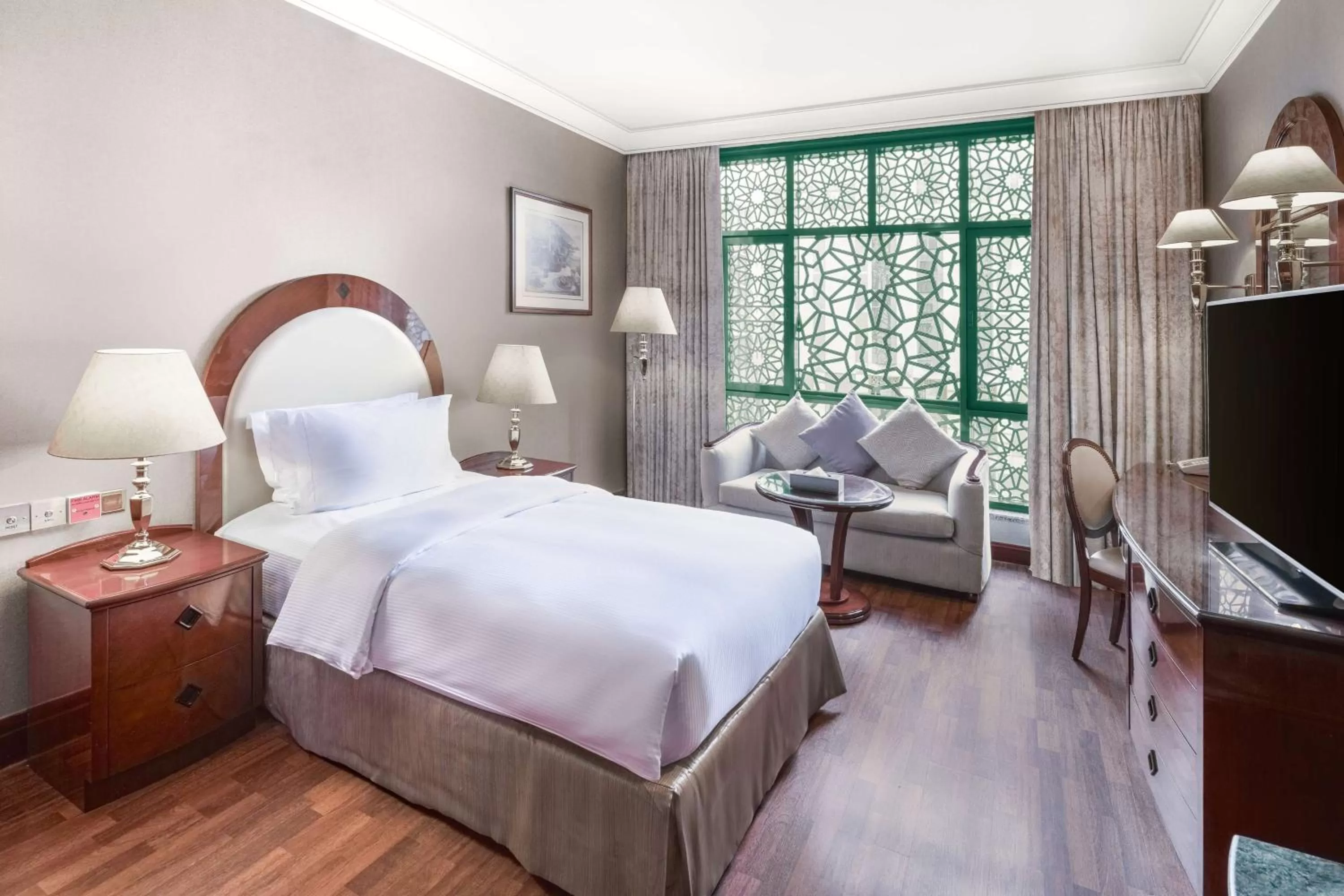 Bed in Madinah Hilton Hotel