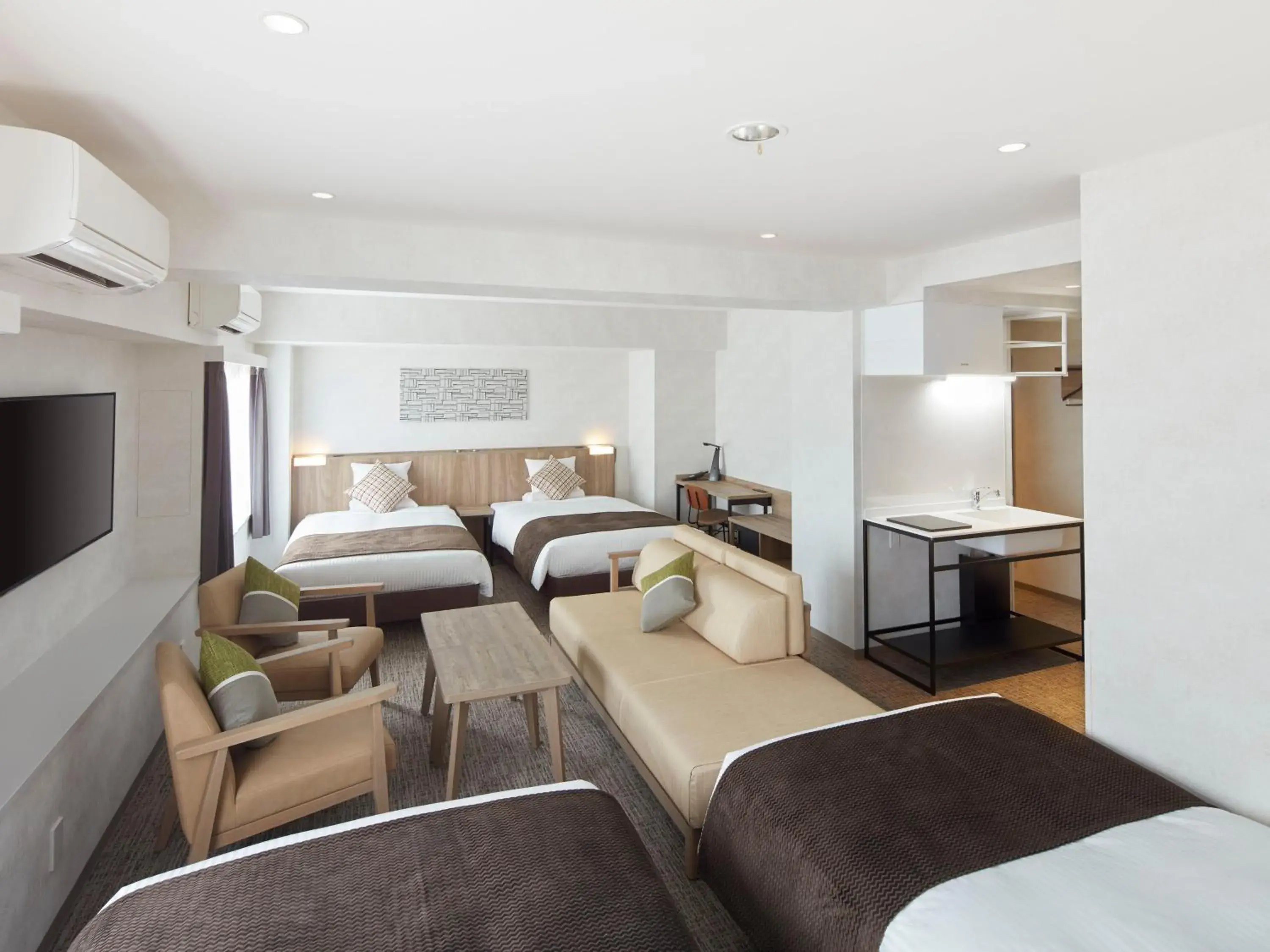 Deluxe Family Room with Kitchen - single occupancy - House Keeping is Optional with Additional Cost - Non-Smoking in HOTEL MYSTAYS Kiyosumi Shirakawa Deluxe Family Room with Kitchen - single occupancy - House Keeping is Optional with Additional Cost - Non-Smoking in HOTEL MYSTAYS Kiyosumi Shirakawa