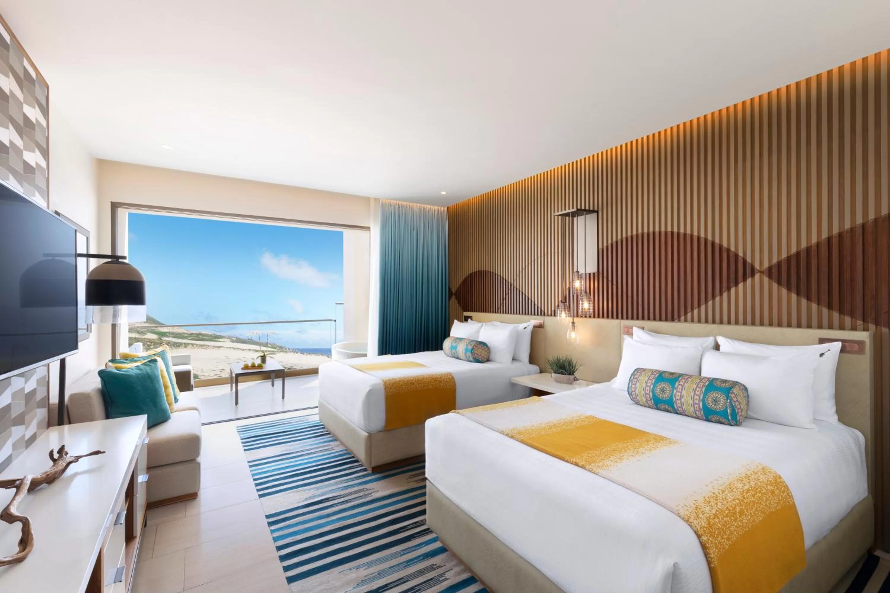 Photo of the whole room, Bed in Hard Rock Hotel Los Cabos