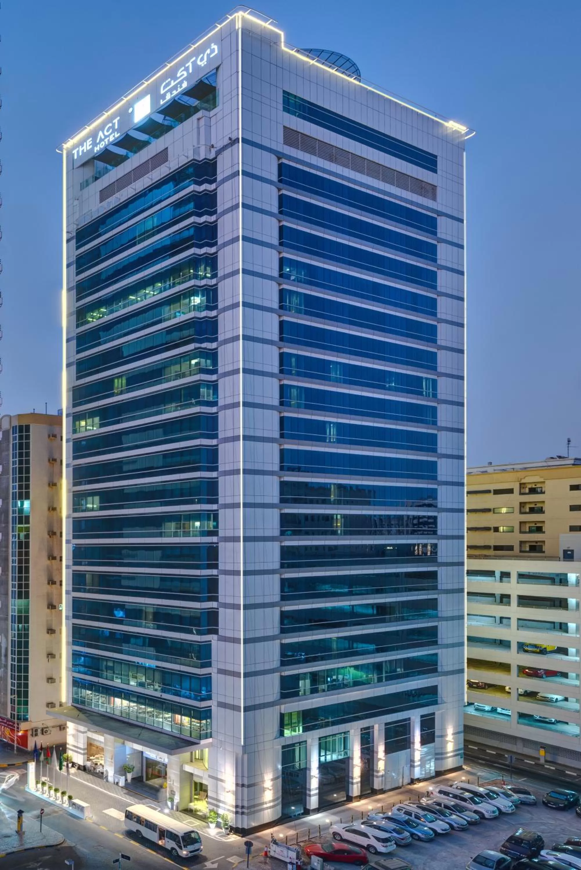 Property building in The Act Hotel Sharjah
