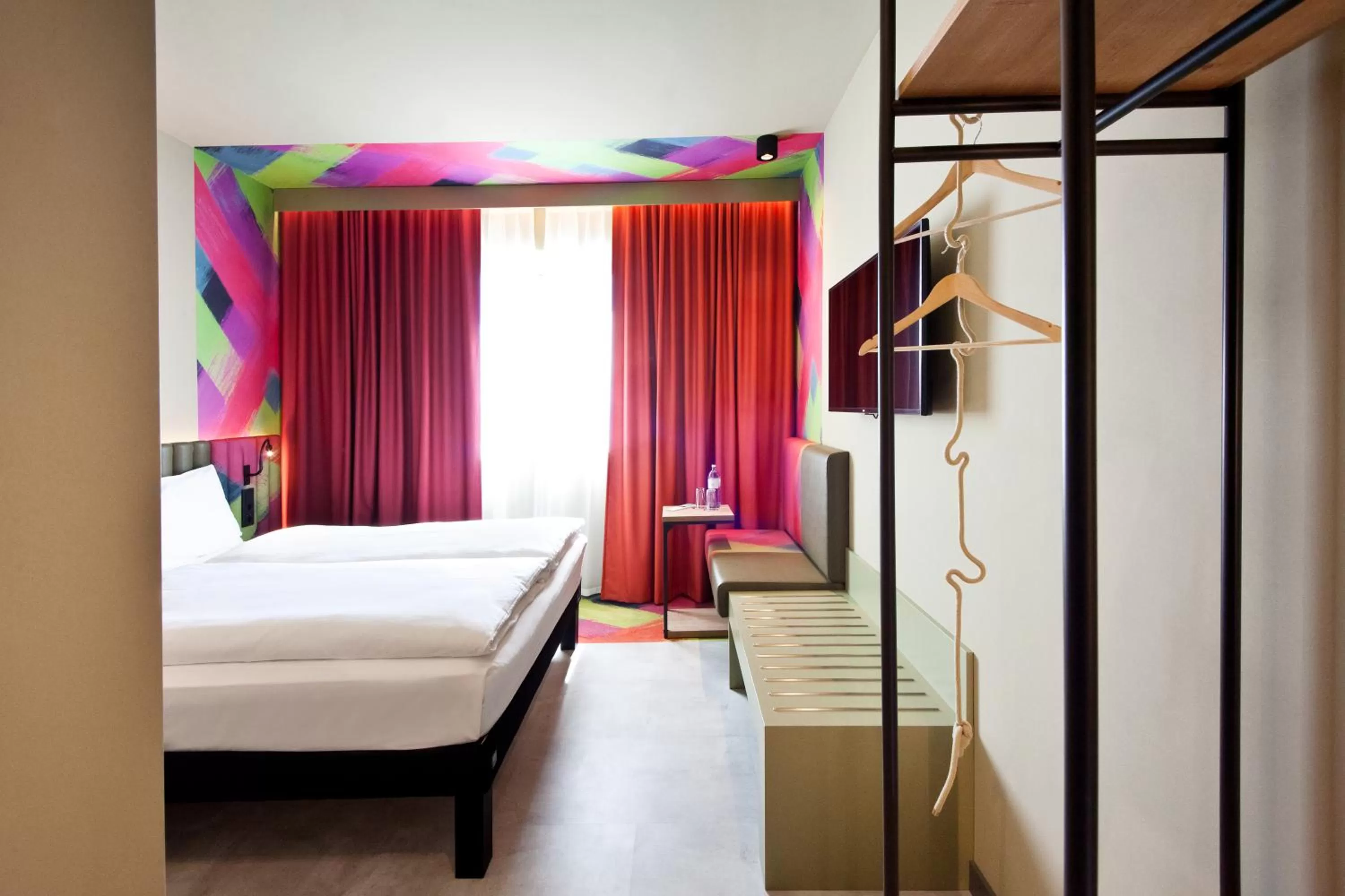 Bedroom, Bed in ibis Styles Parndorf Neusiedler See