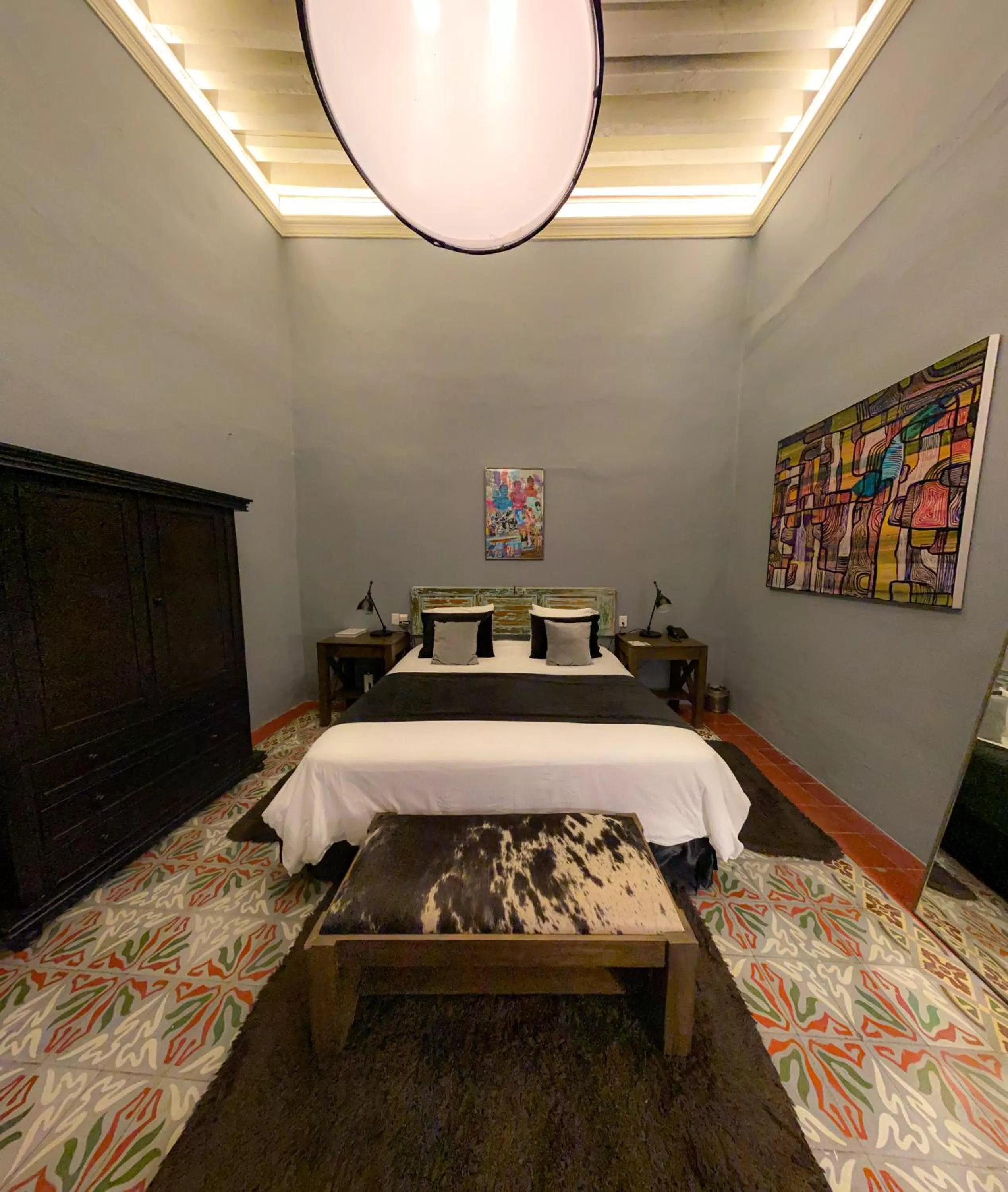 Bed in Hotel Nena Centro