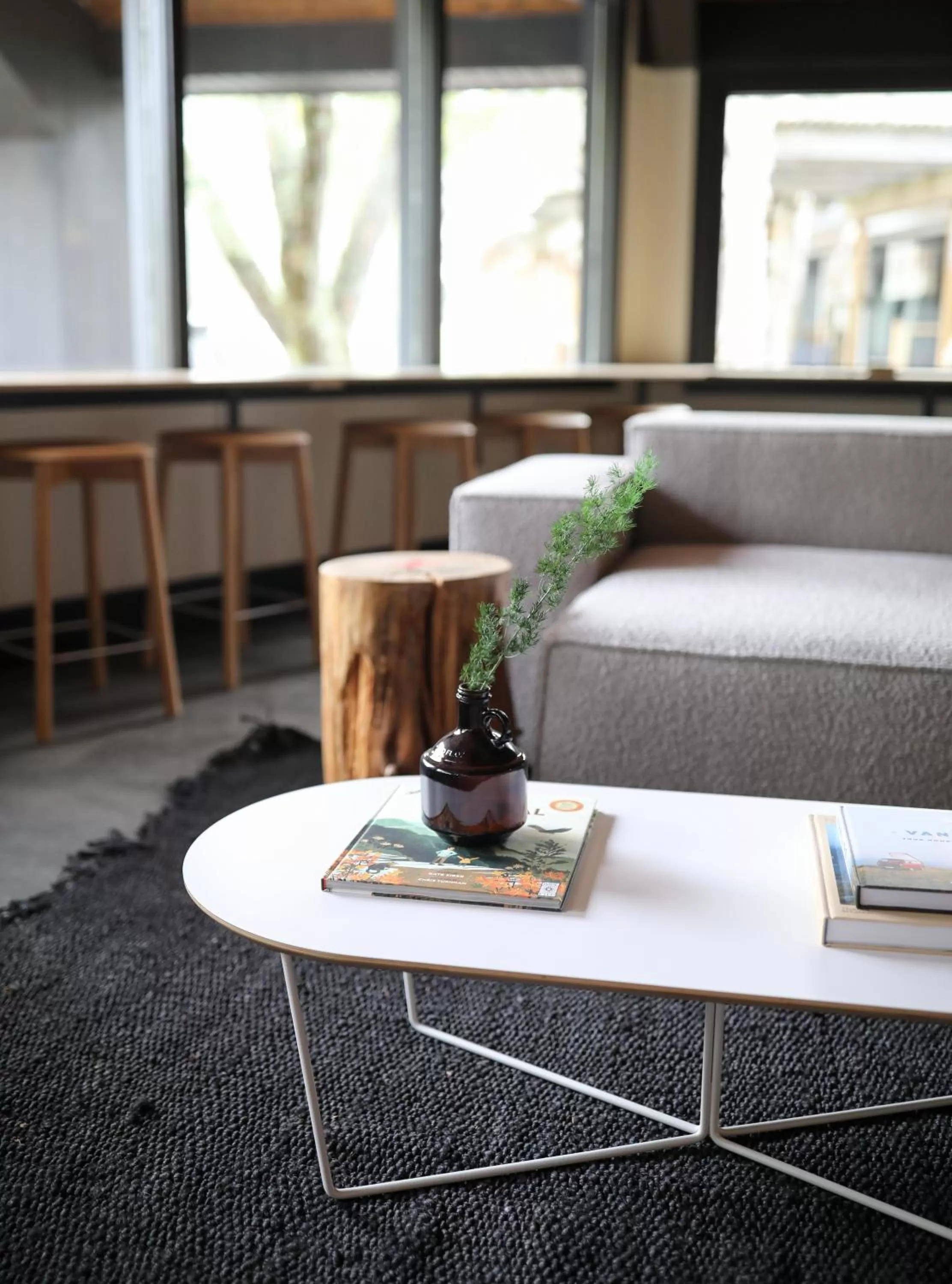Seating area in Tälta Lodge, a Bluebird by Lark