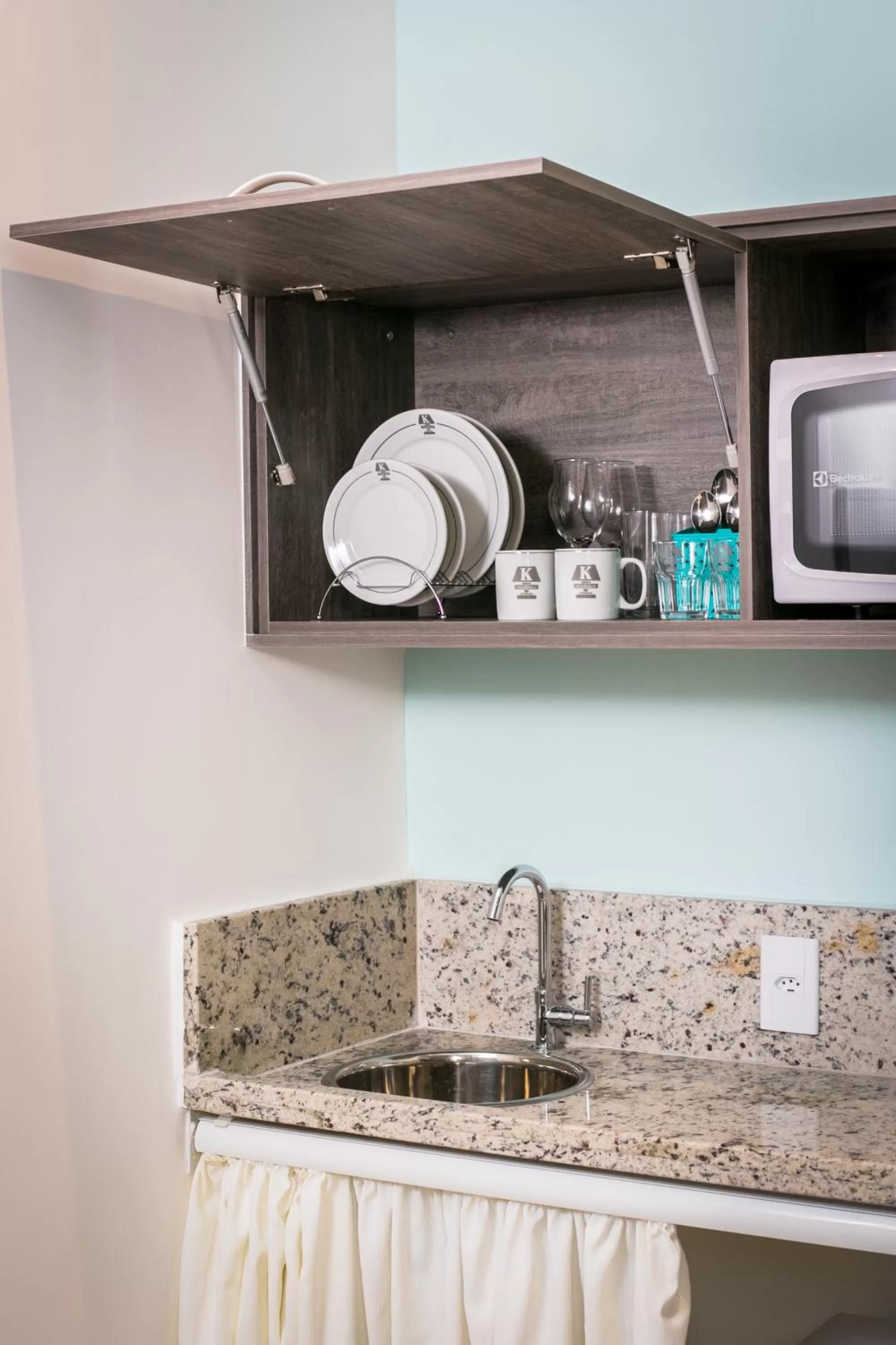 Kitchen or kitchenette in K1 RESIDENCE no Taquaral