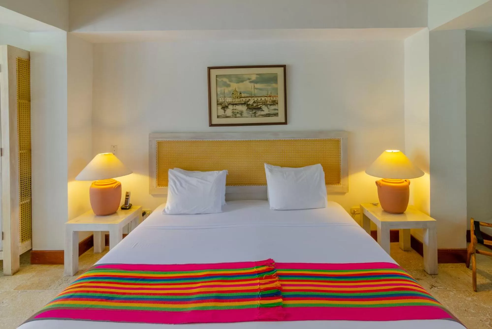 Bed in Casa Pizarro Hotel Boutique