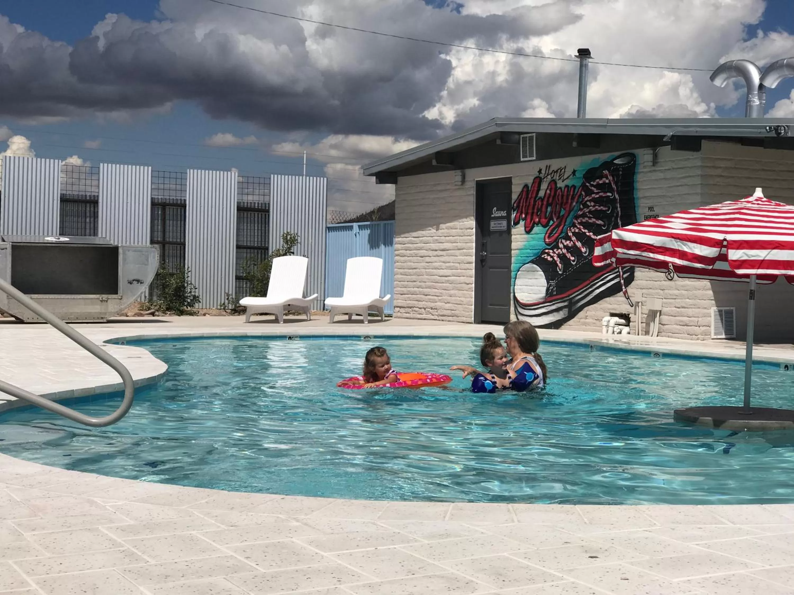 Swimming pool in Hotel McCoy - Art, Coffee, Beer, Wine