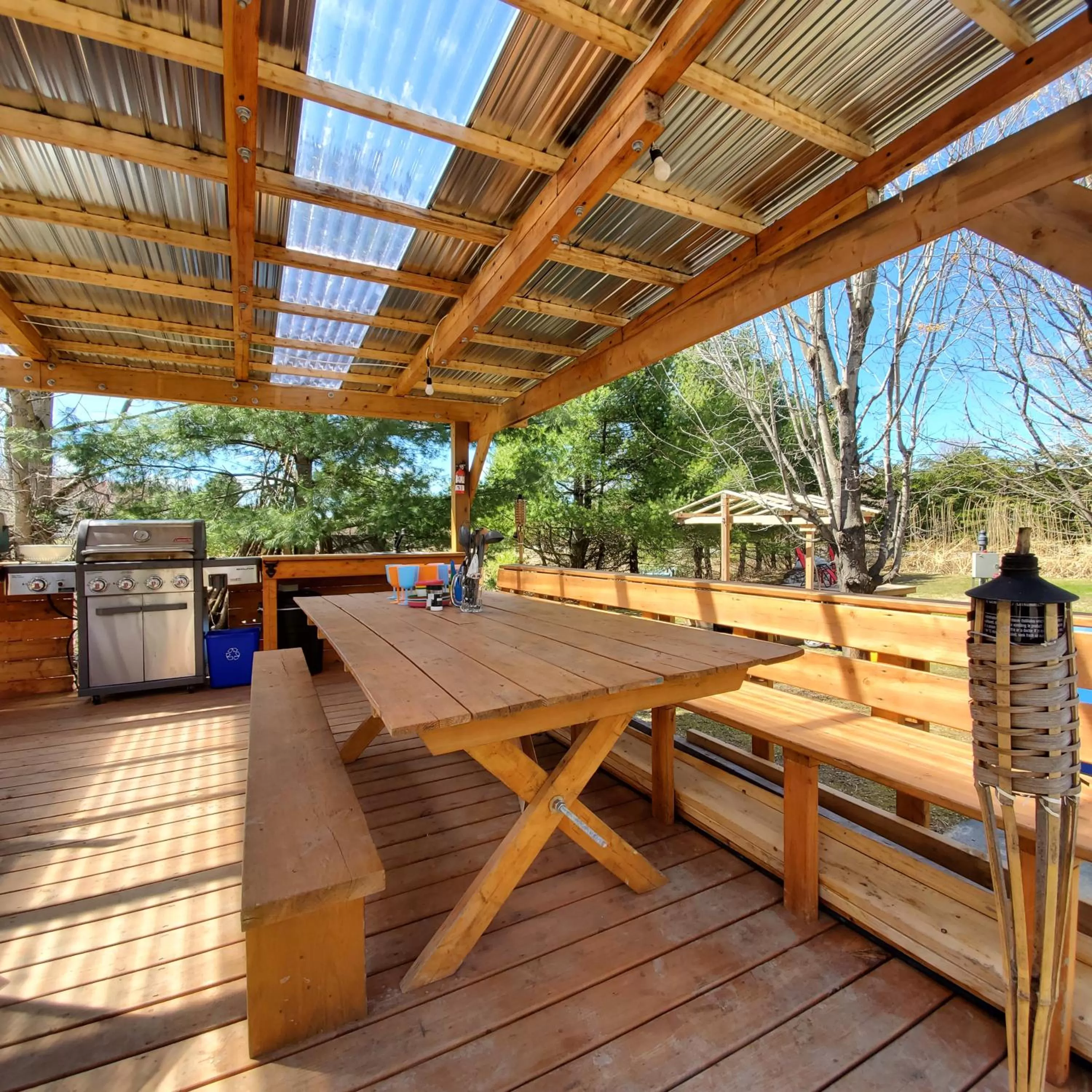 Patio in Motel Abricafé