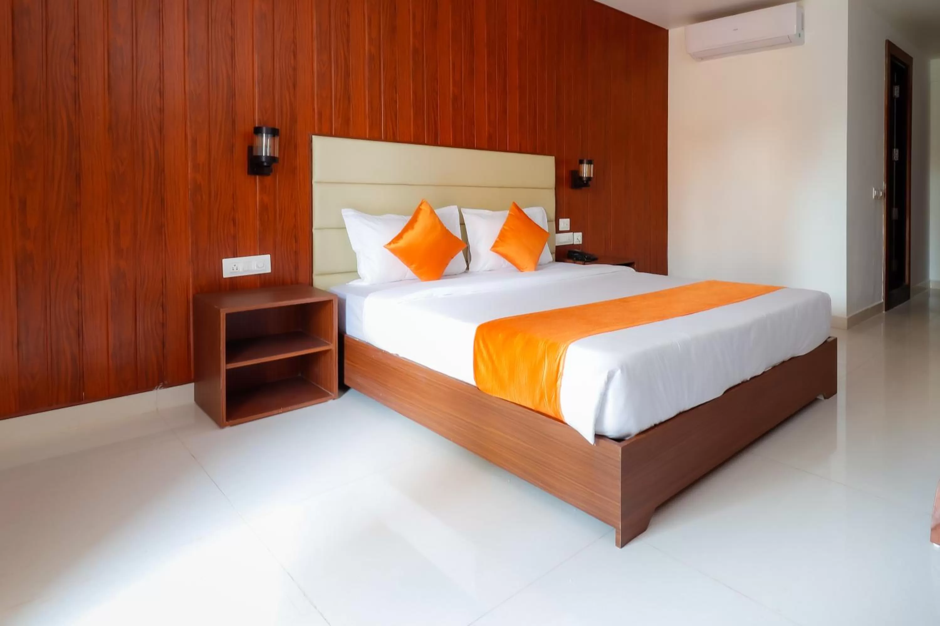 Bed in Miranda Beach Resort