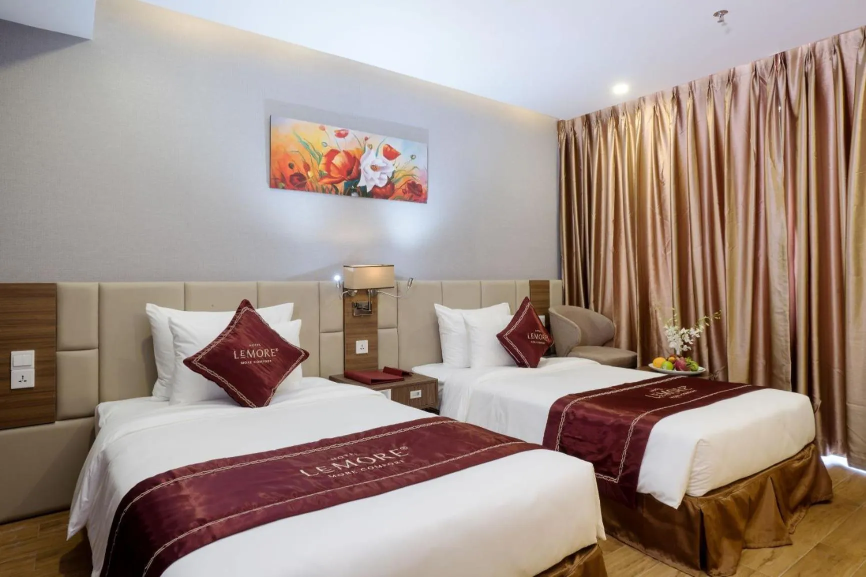 Bed in LeMore Hotel Nha Trang