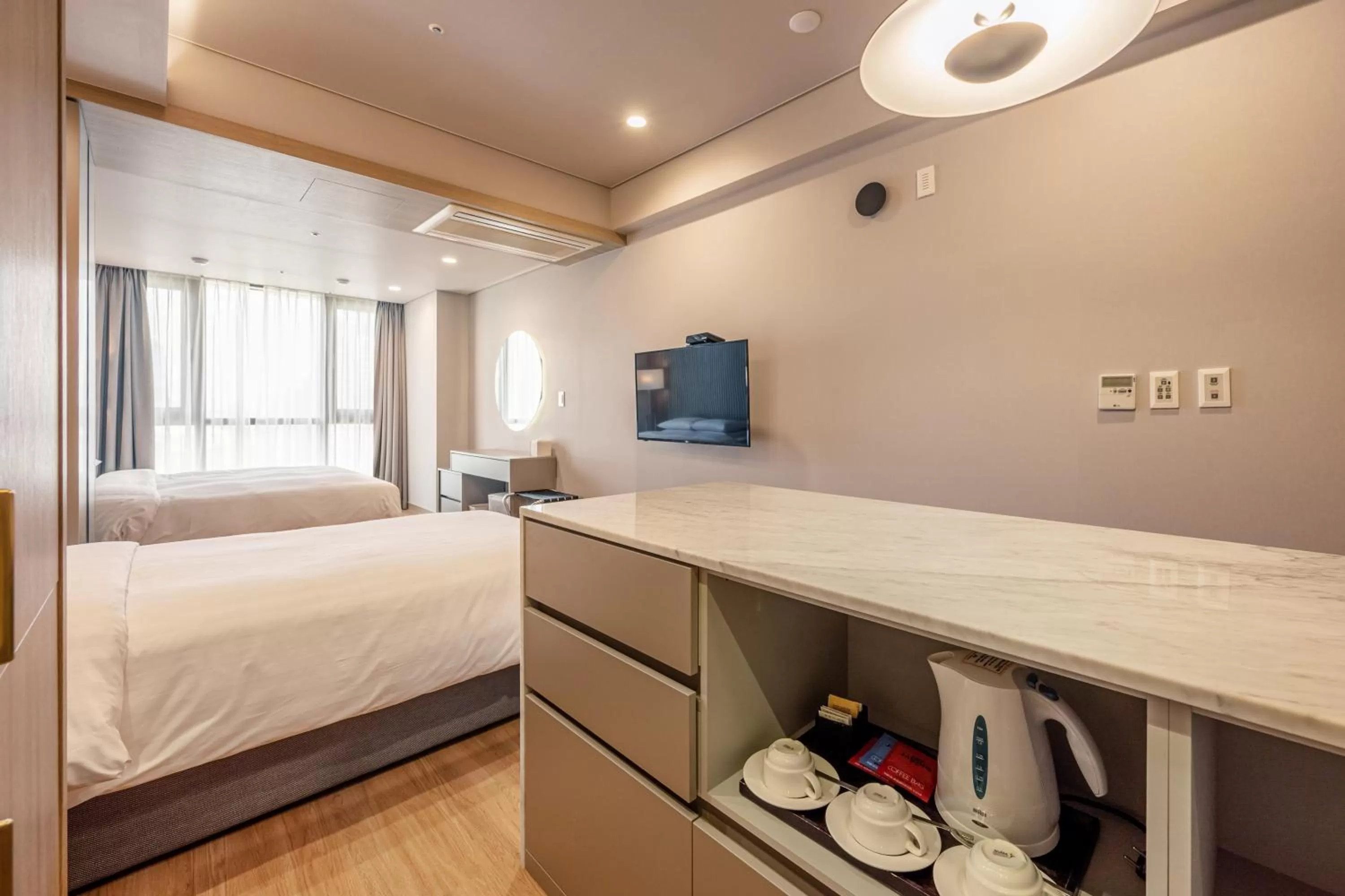 Bed in Haeundae Centum Hotel