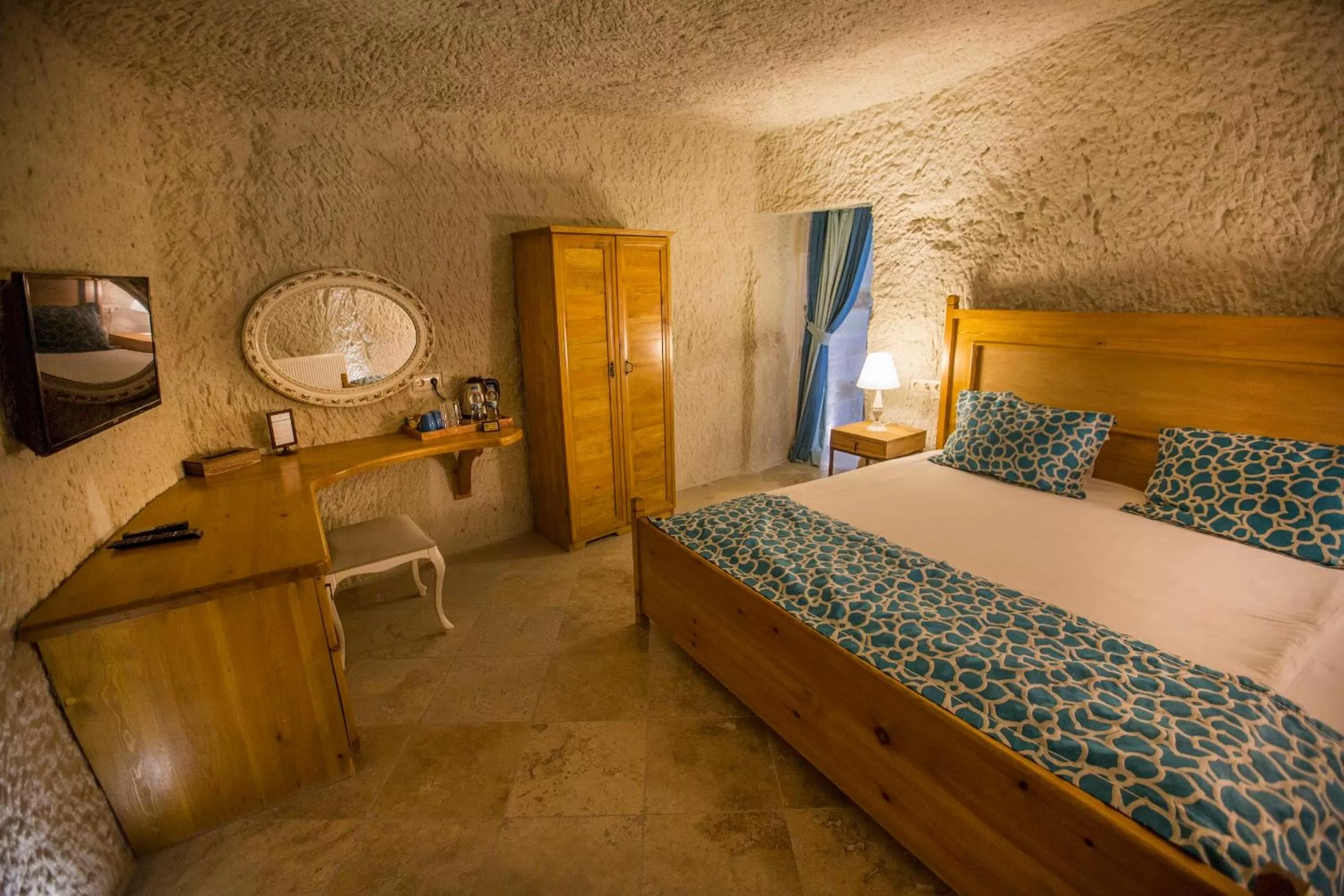 Bed in Azure Cave Suites - Cappadocia