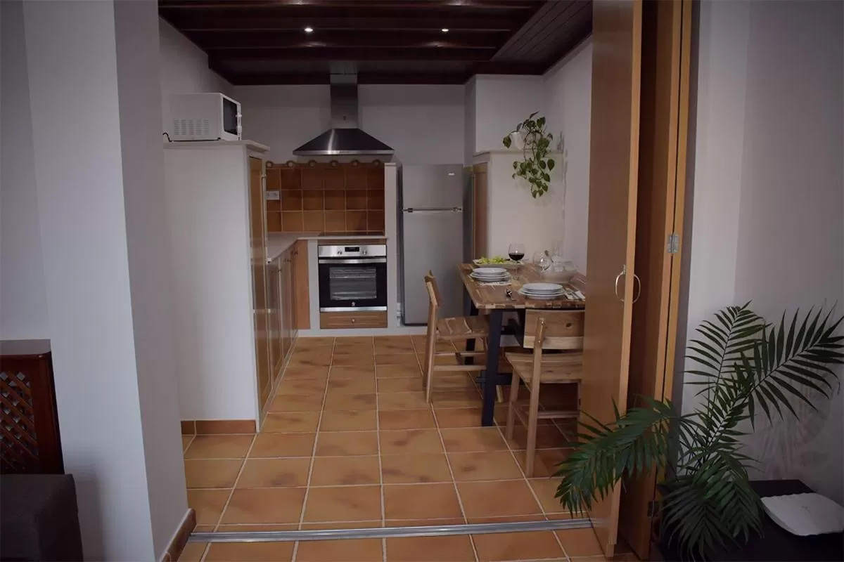 Kitchen or kitchenette in Pincheiro Apartamentos Turísticos