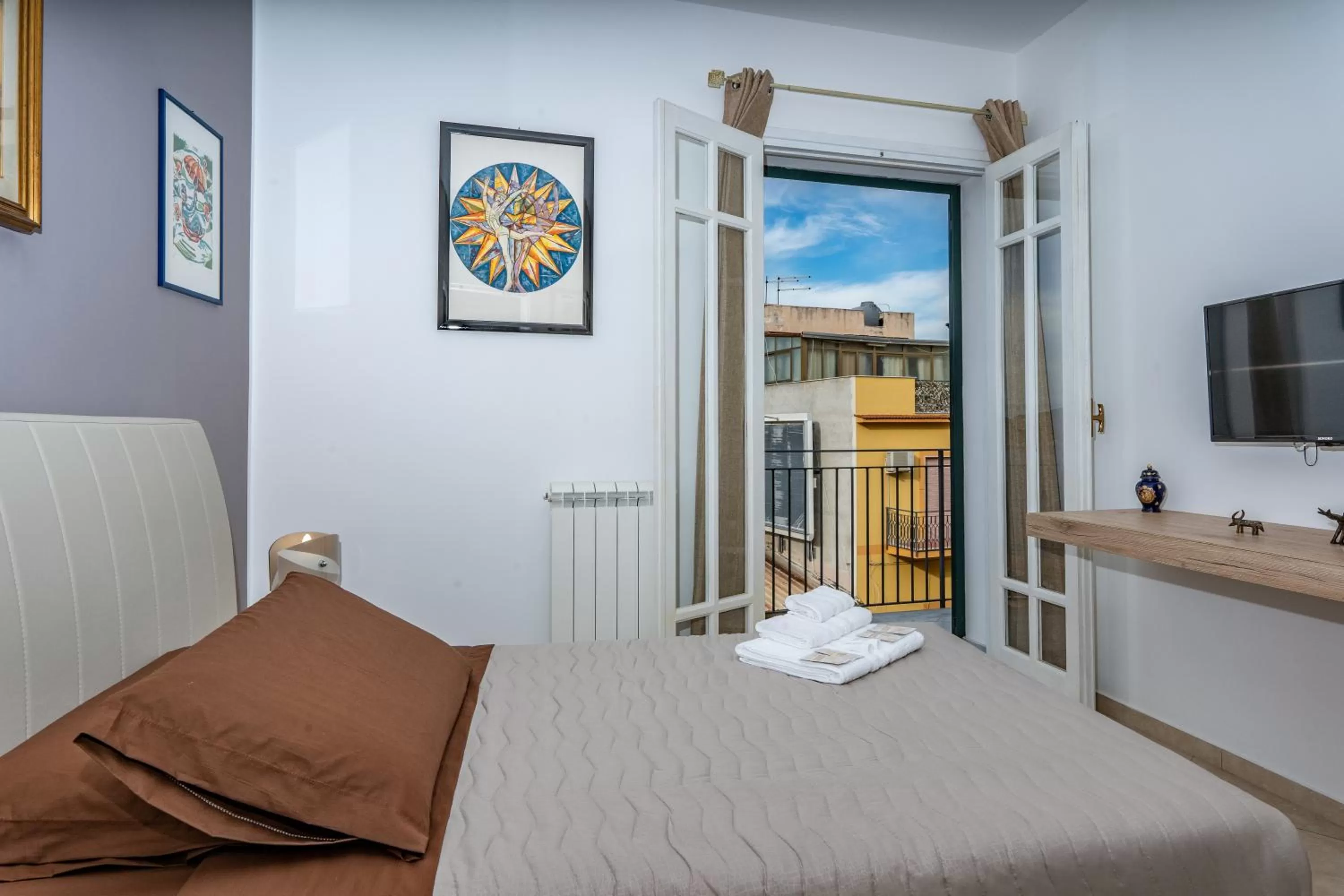 Bed in B&B Una Terrazza sul Golfo di Sferracavallo