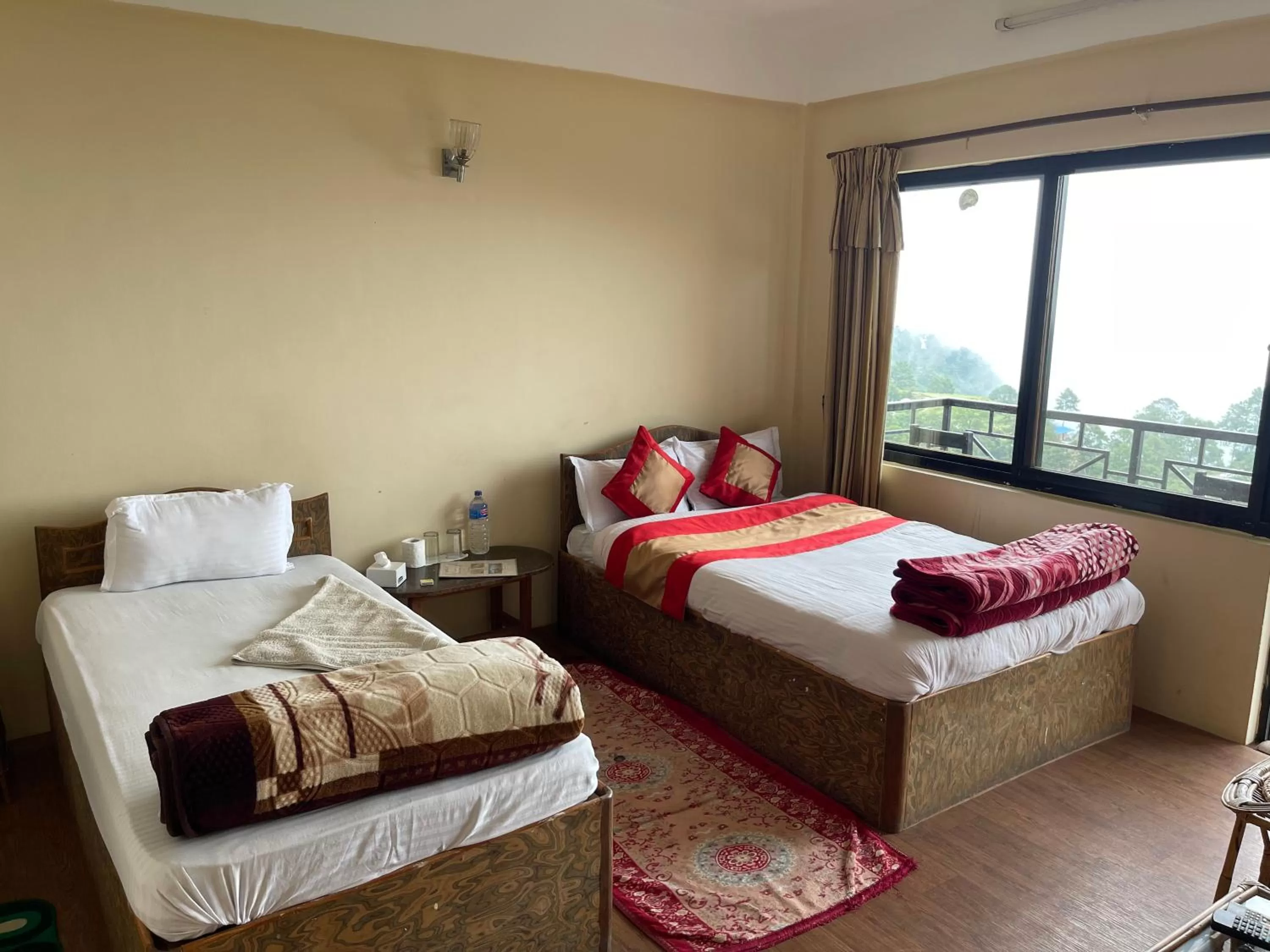 Bed in Hotel Nagarkot Holiday Inn