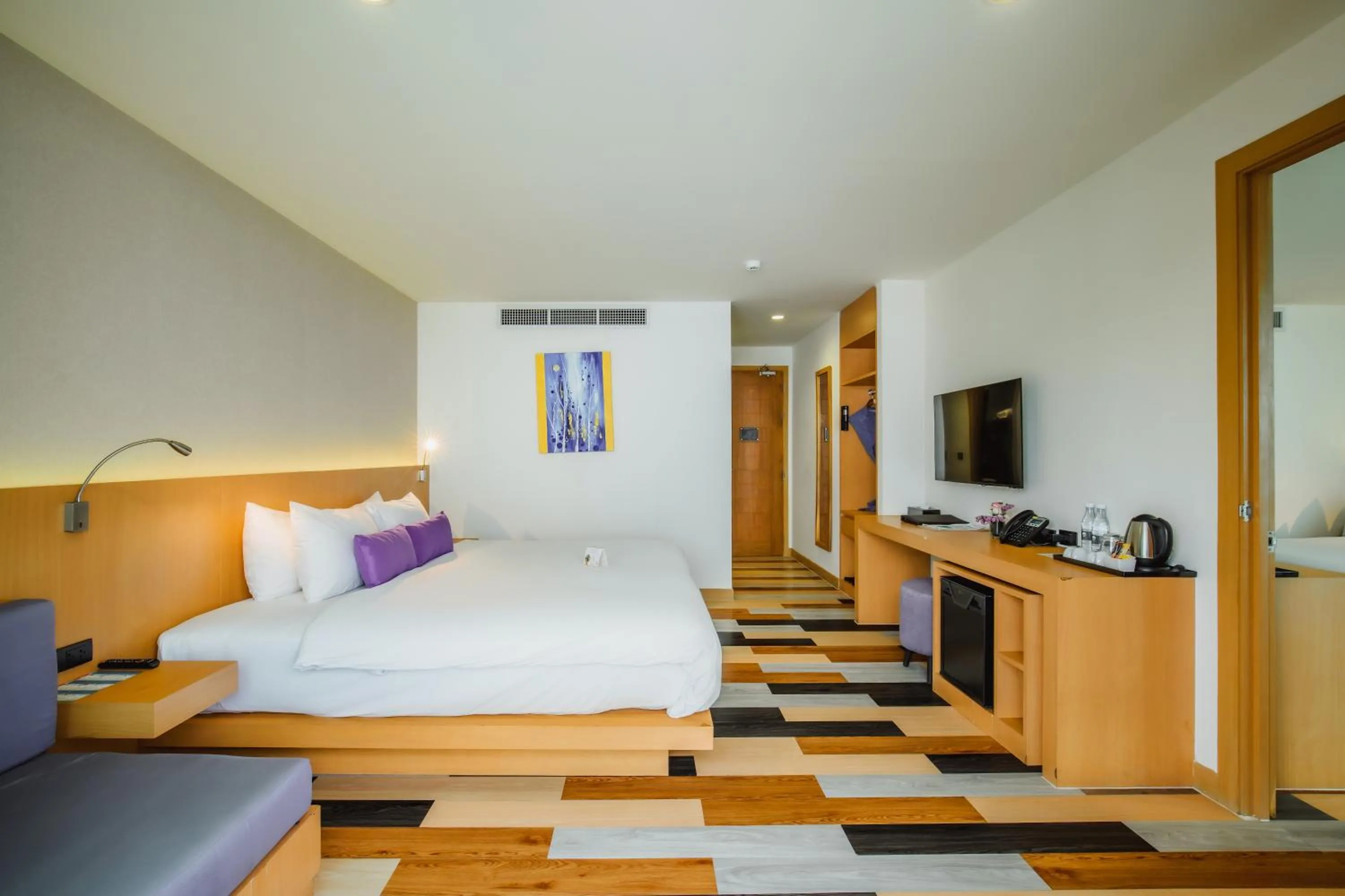 Photo of the whole room, Bed in The Lunar Patong