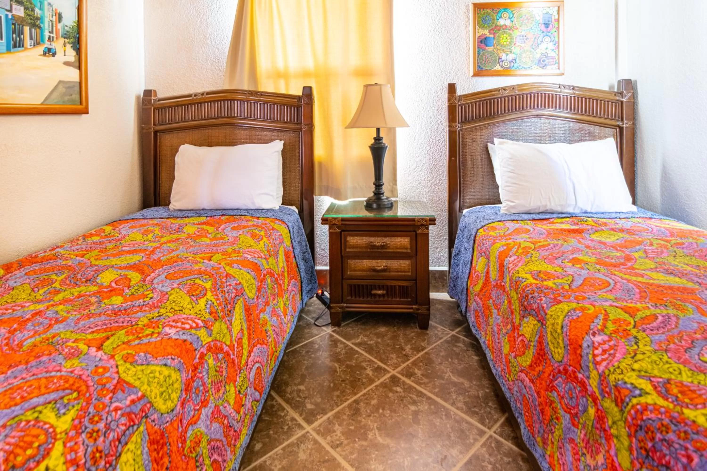 Bed in Lighthouse Beach Villas