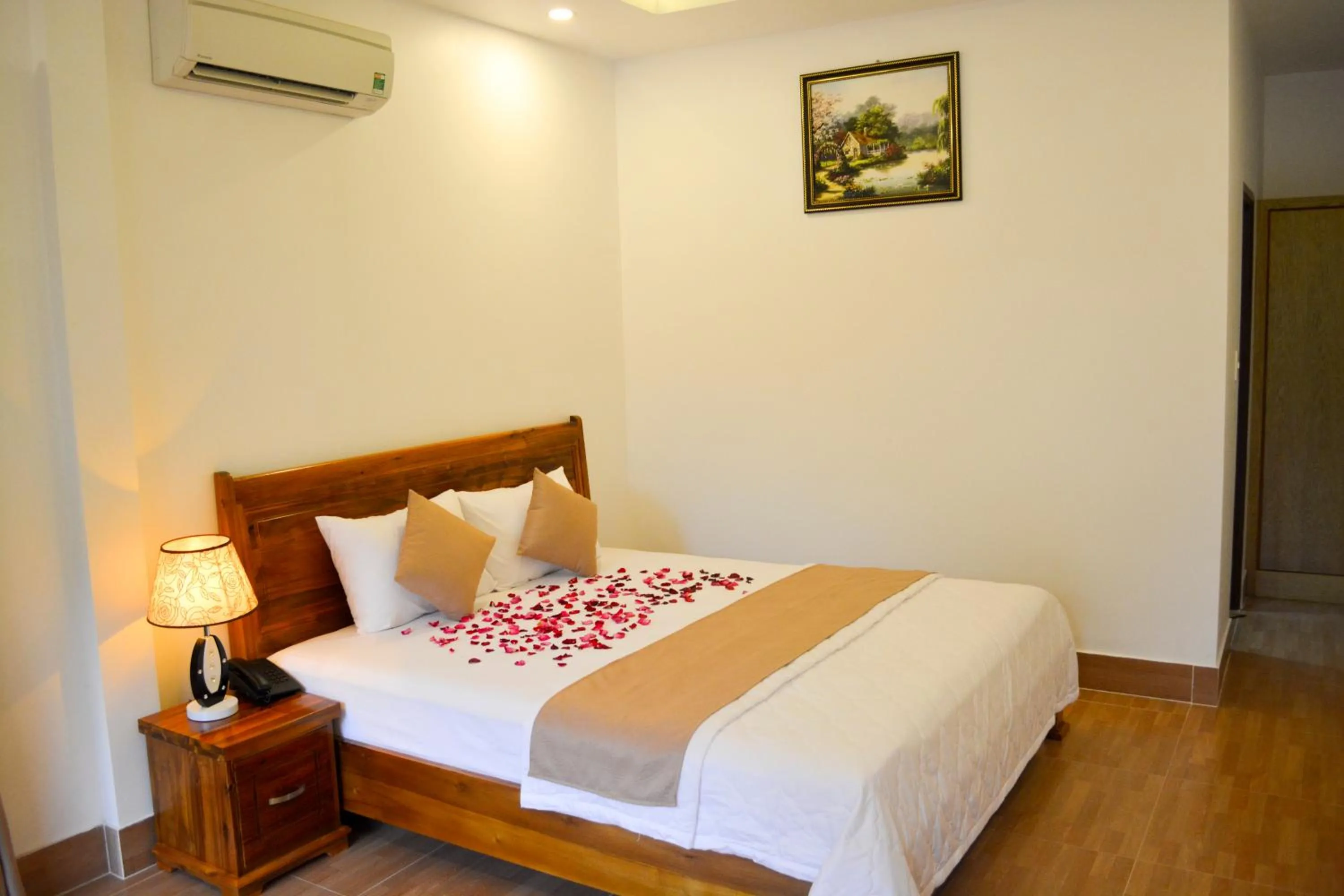 Bed in Ngoc Viet Bungalow